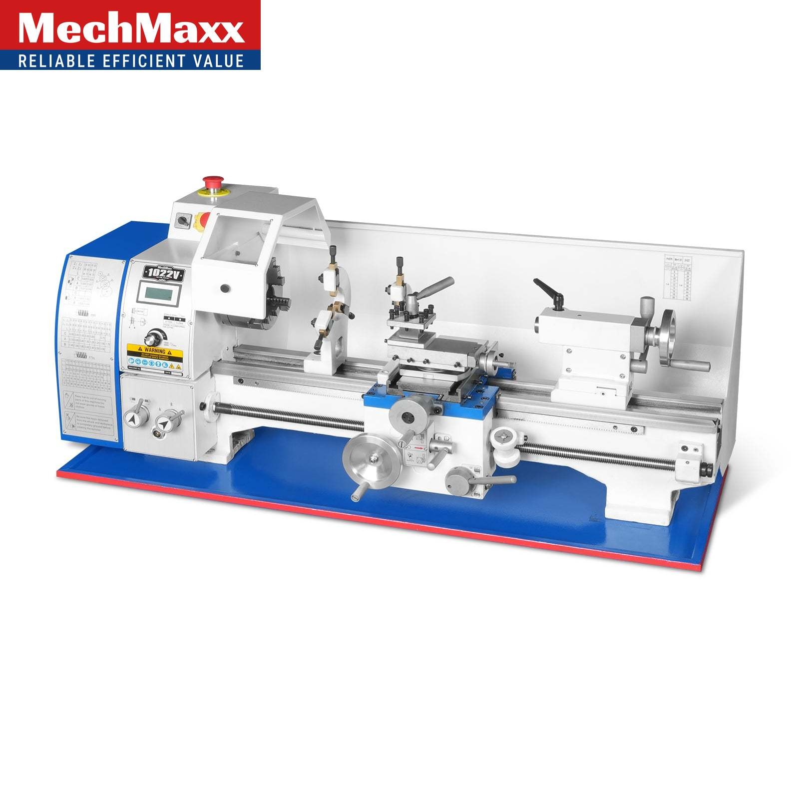 110V 1.5HP 10”x22” Metal Lathe Machine,0-2000 RPM Variable Speed, 1022V
