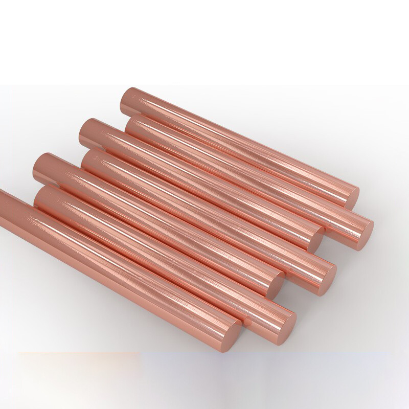 Copper Round Solid Rod Bar Ø 3/4/5/6/7/8/9/10/12/14/15/16/18/20-40mm Diameter