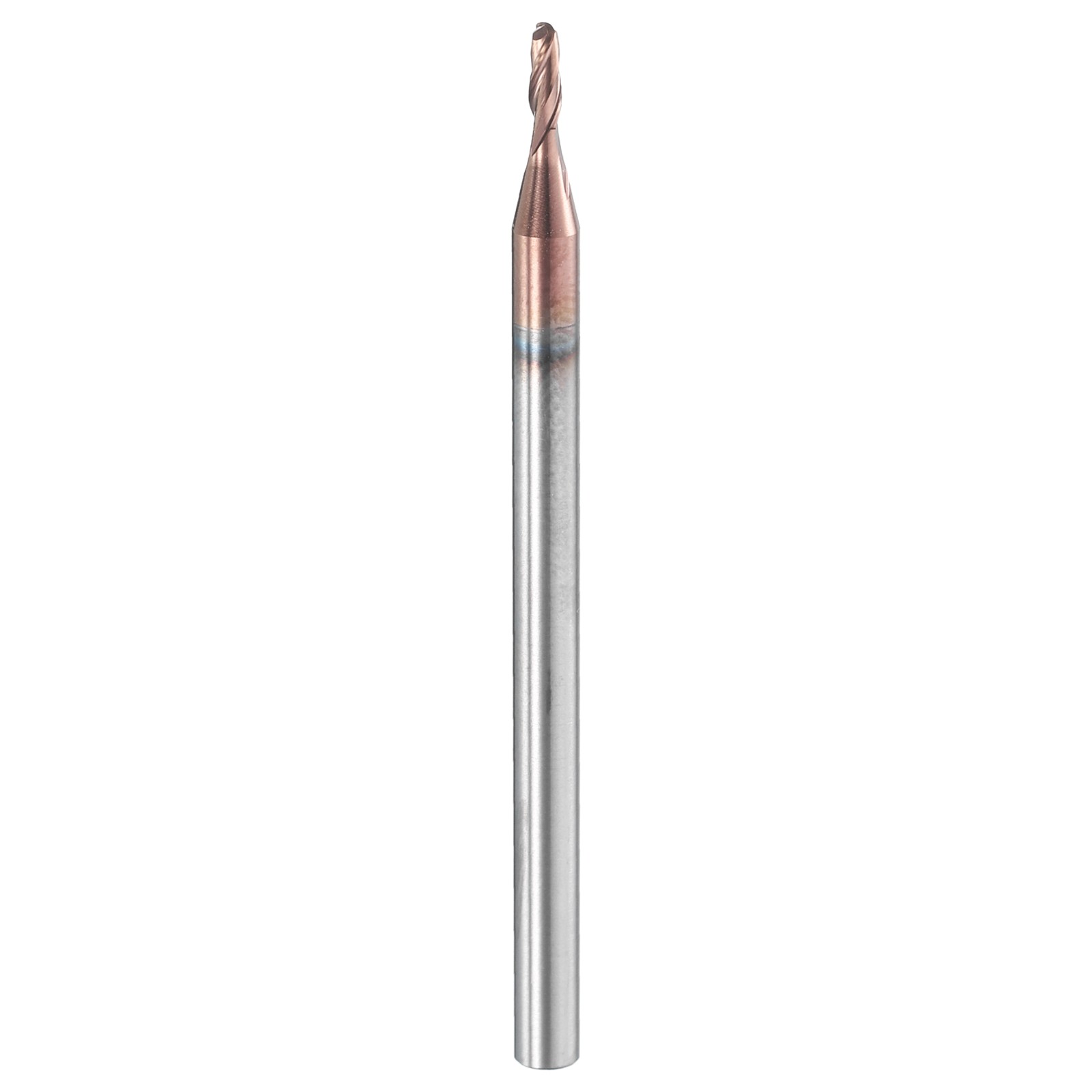 2 Flute Ball Nose End Mill 0.183″ Cutting Length Uncoated for Carving Engraving
