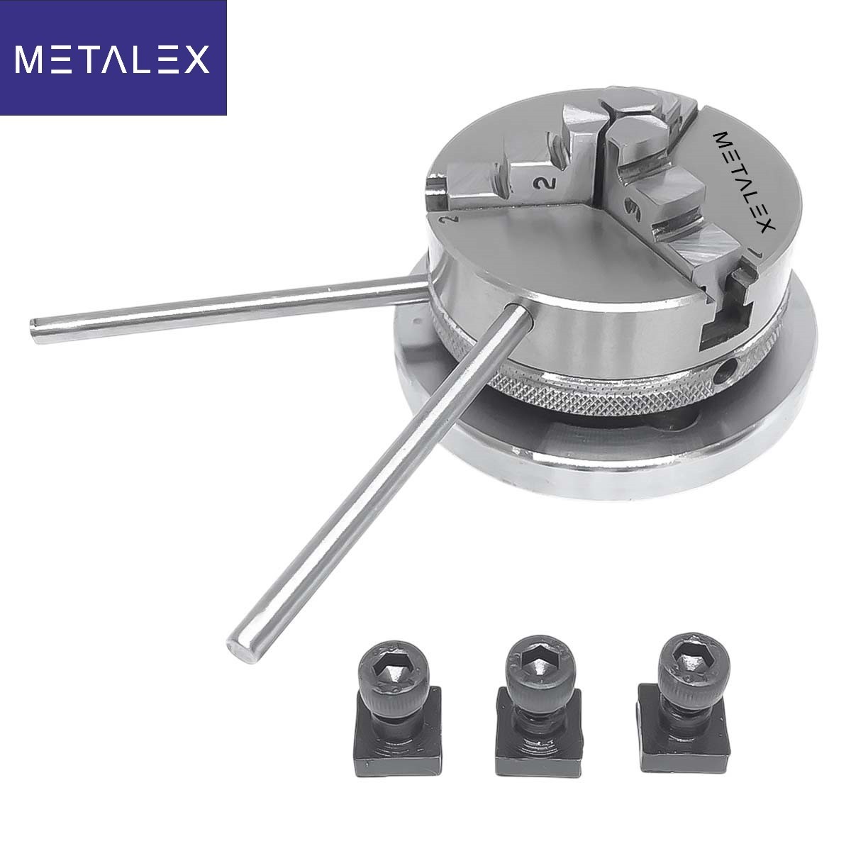 50mm 2″ 3 Jaw Self Centering Mini Lathe Chuck Backplate T Nuts Milling Metalwork