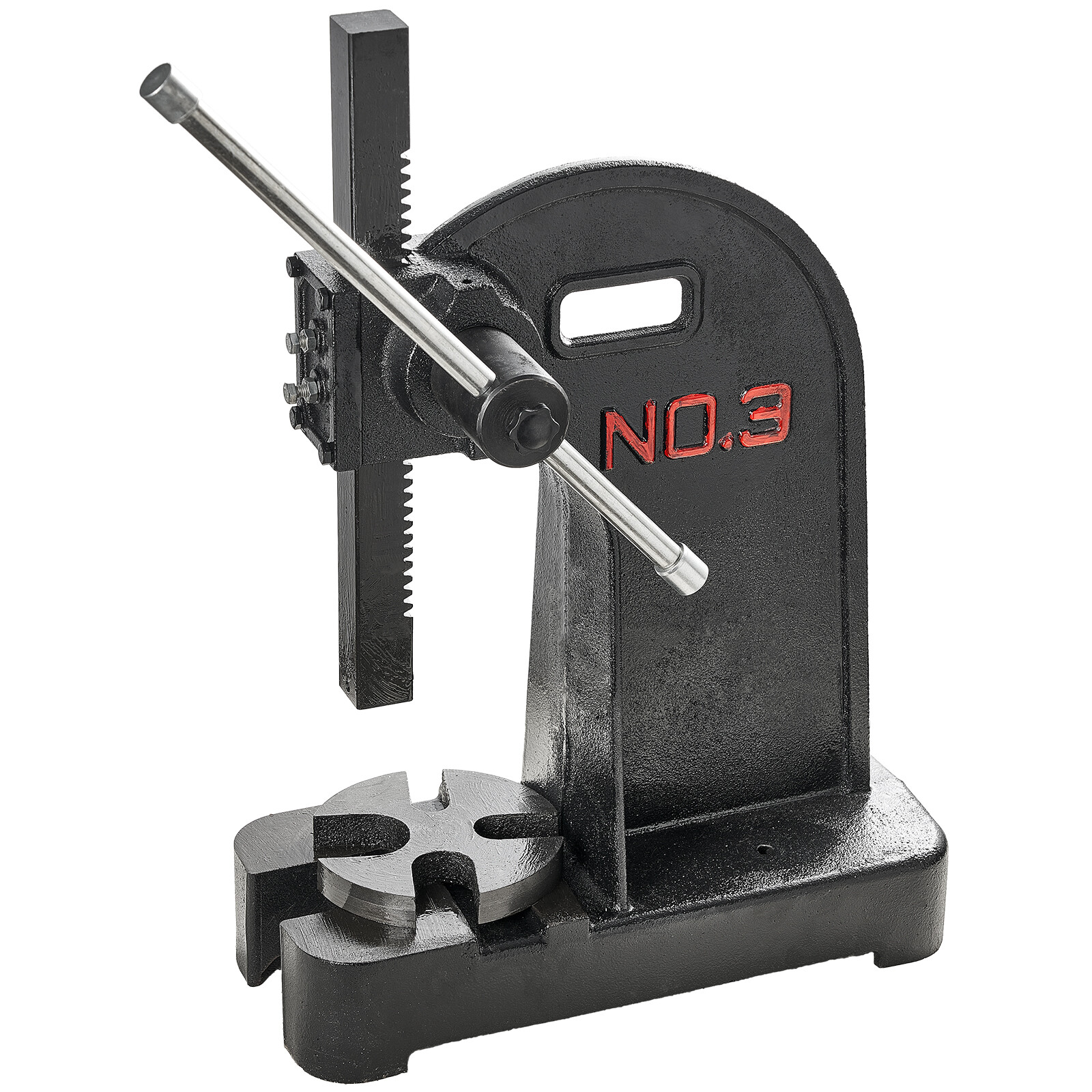 VEVOR Arbor Press 3 Ton Lever Bench Mountable Bearings Cast Iron Manual Desktop