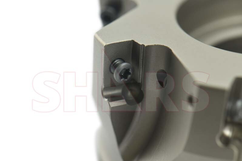 Shars 4″ Coolant Thru 90° Indexable Face Mill APKT 1604 8 Flutes New #[
