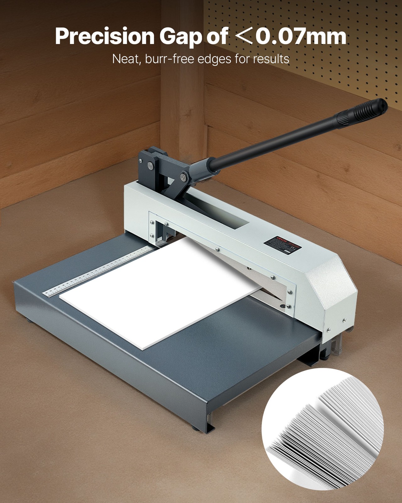 VEVOR 12 in Manual Guillotine Shear Metal Steel Sheet Plate Cutter for Circuit