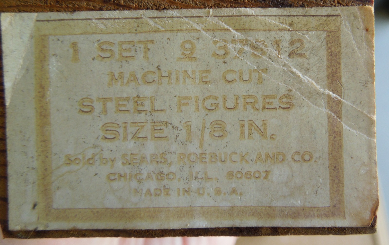 5 Boxes Vintage Sears Roebuck & CO Machine Cut Steel Letters & Numbers