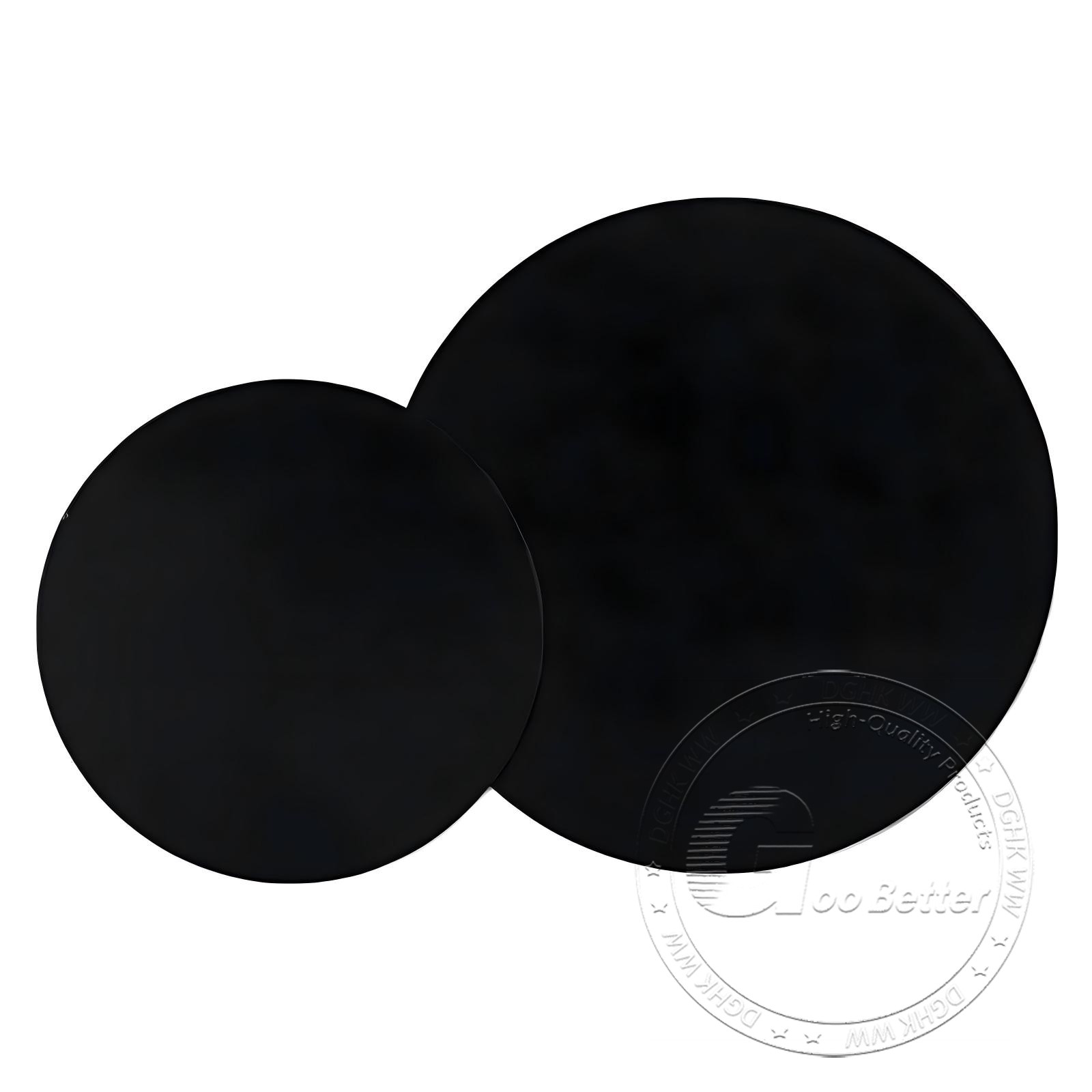Black Polypropylene Round Disc Dia 20-400mm PP Plastic Sheet Thickness 1-30mm