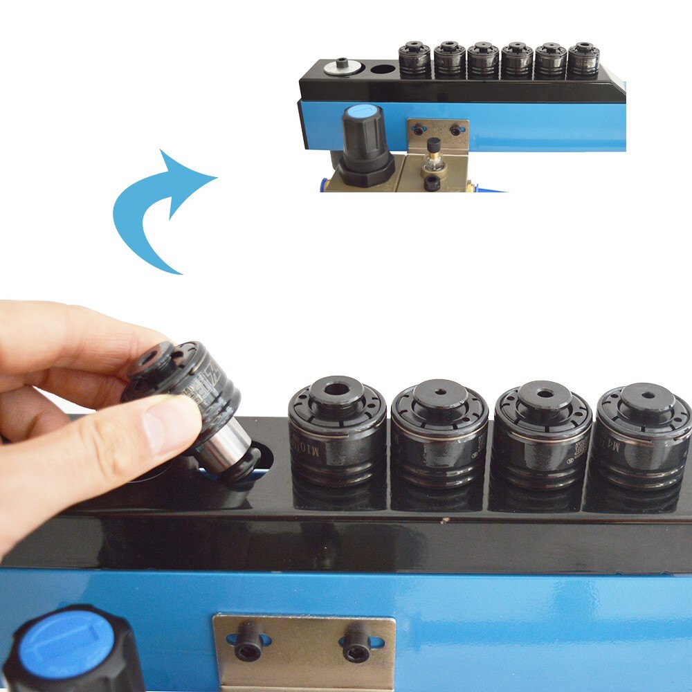 Pneumatic Vertical Tapping Machine Drilling Threading Tool Flexible Arm M3-M12