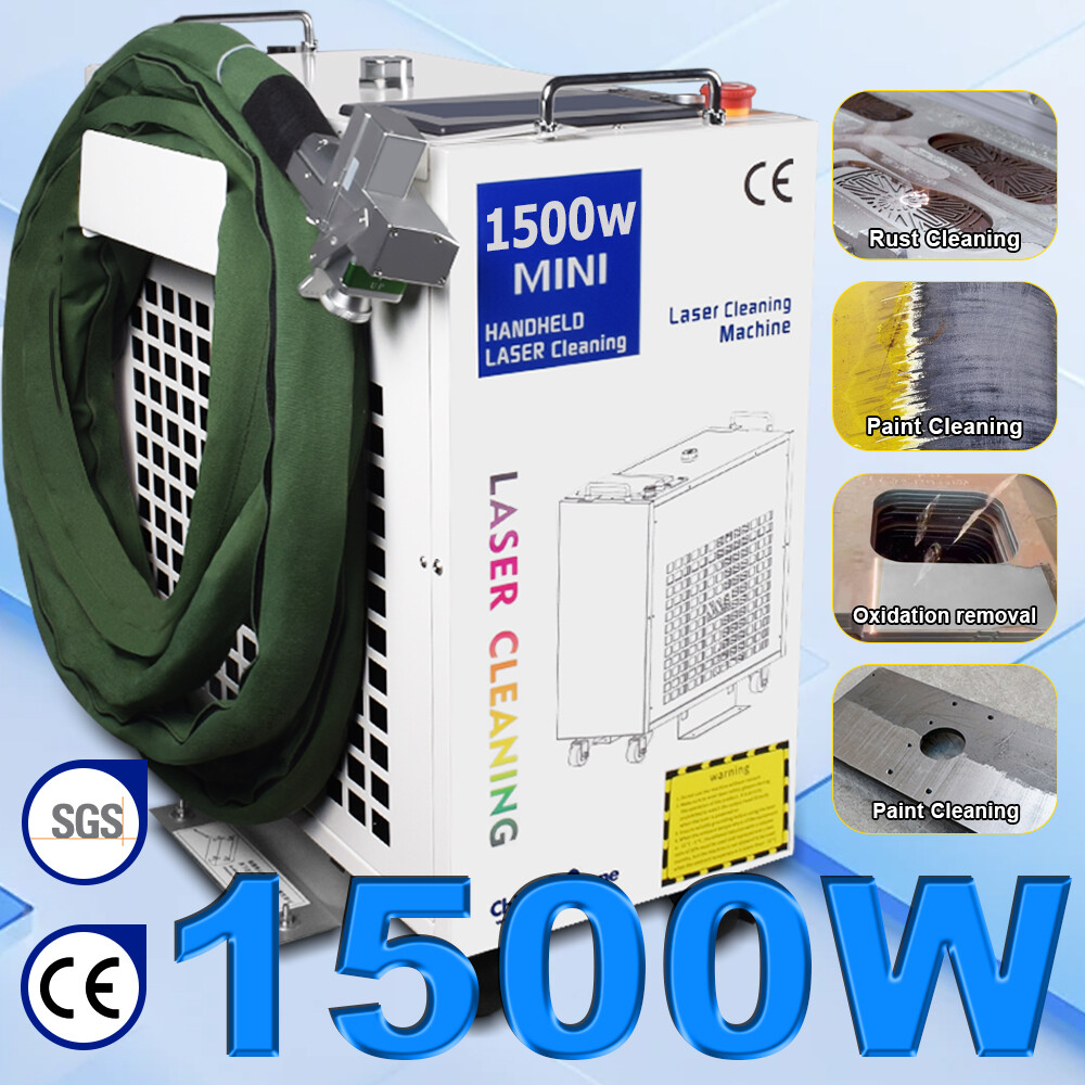 1500W Fiber Laser Cleaning Machine For Remove Wood/Iron Rust Oil wood Paint US
