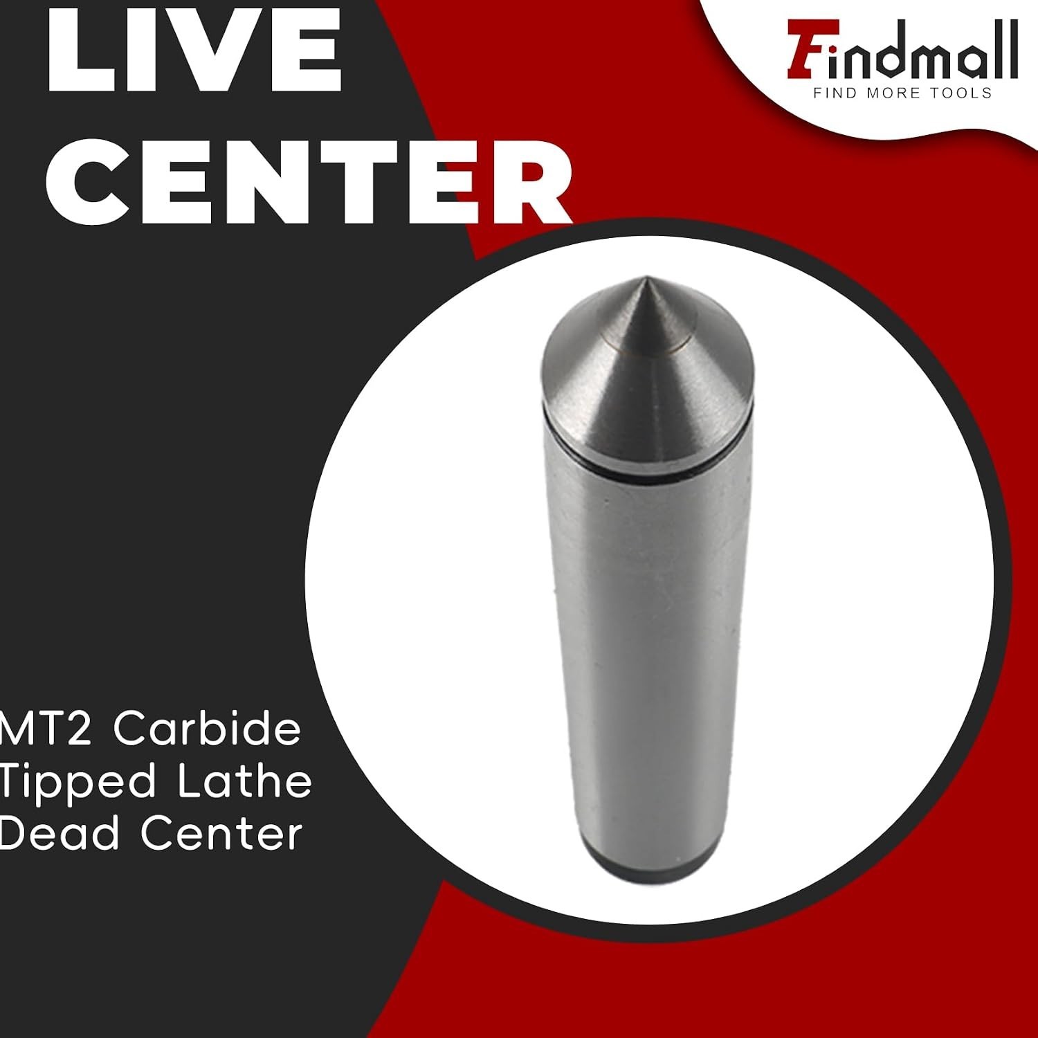 MT2 Carbide Tipped Dead Center – Precision Lathe Tool for Engineering Excellence