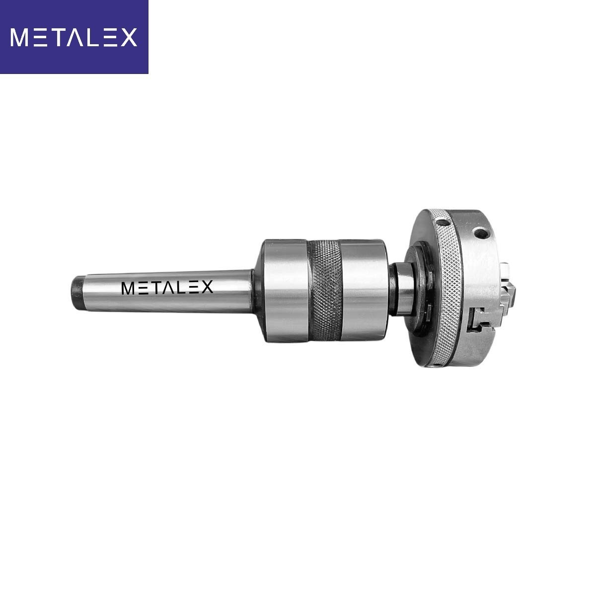 65mm 3 Jaw 2.5″ Self Centering Lathe Chuck MT2 Live Revolving Tailstock Adapter