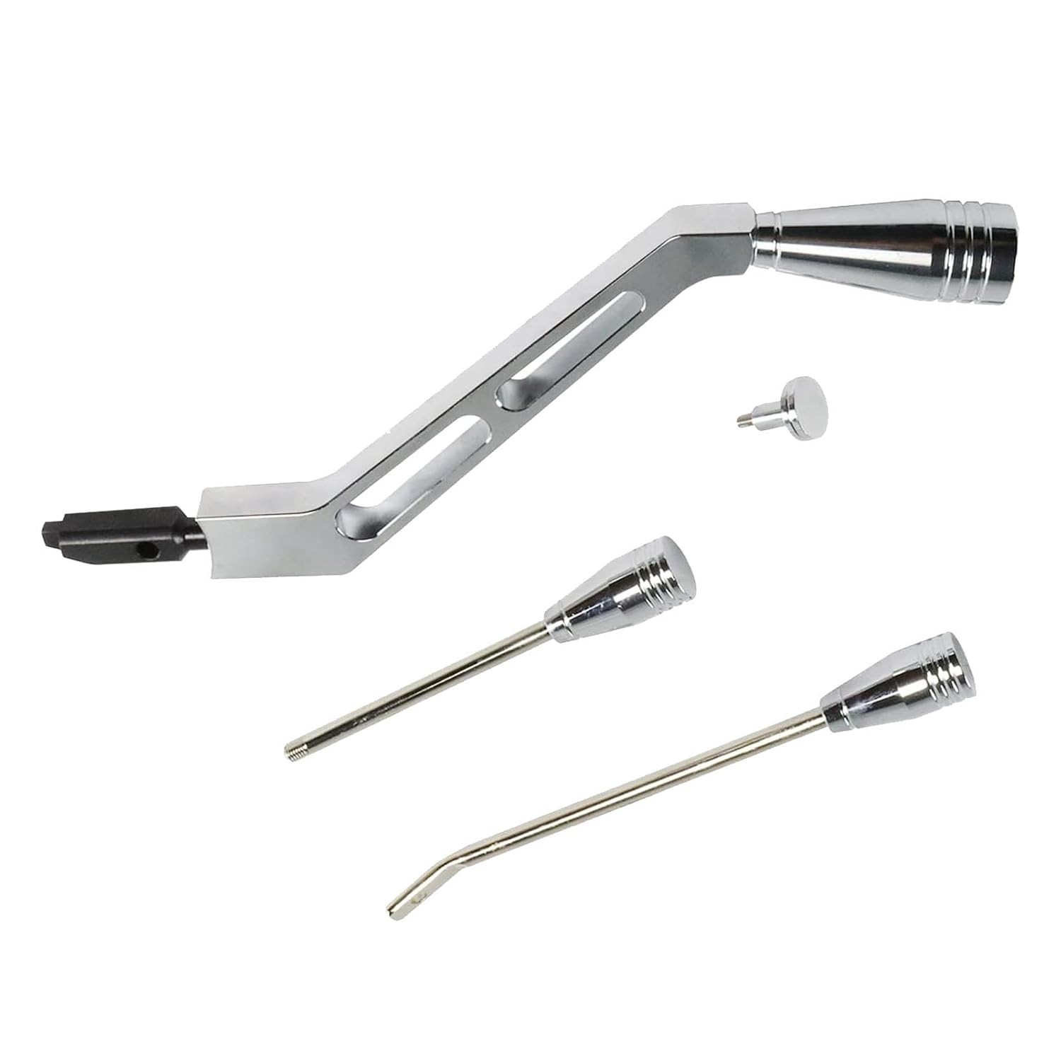 Polished Billet Aluminum Column Shifter Lever,Turn Signal, Lever Hazard Boots &