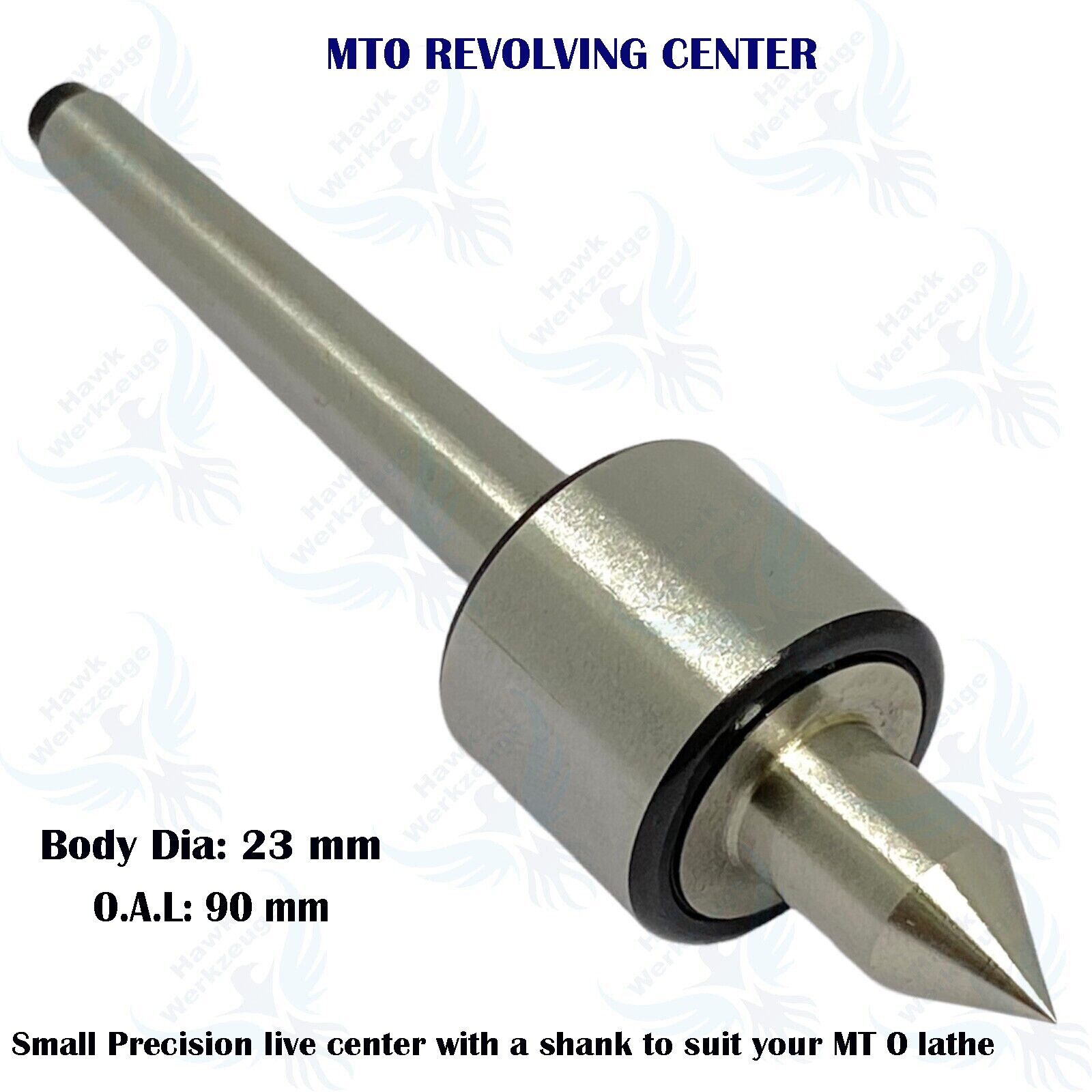 MT0 Shank Bearing Mini Lathe Live Revolving Center HAWK