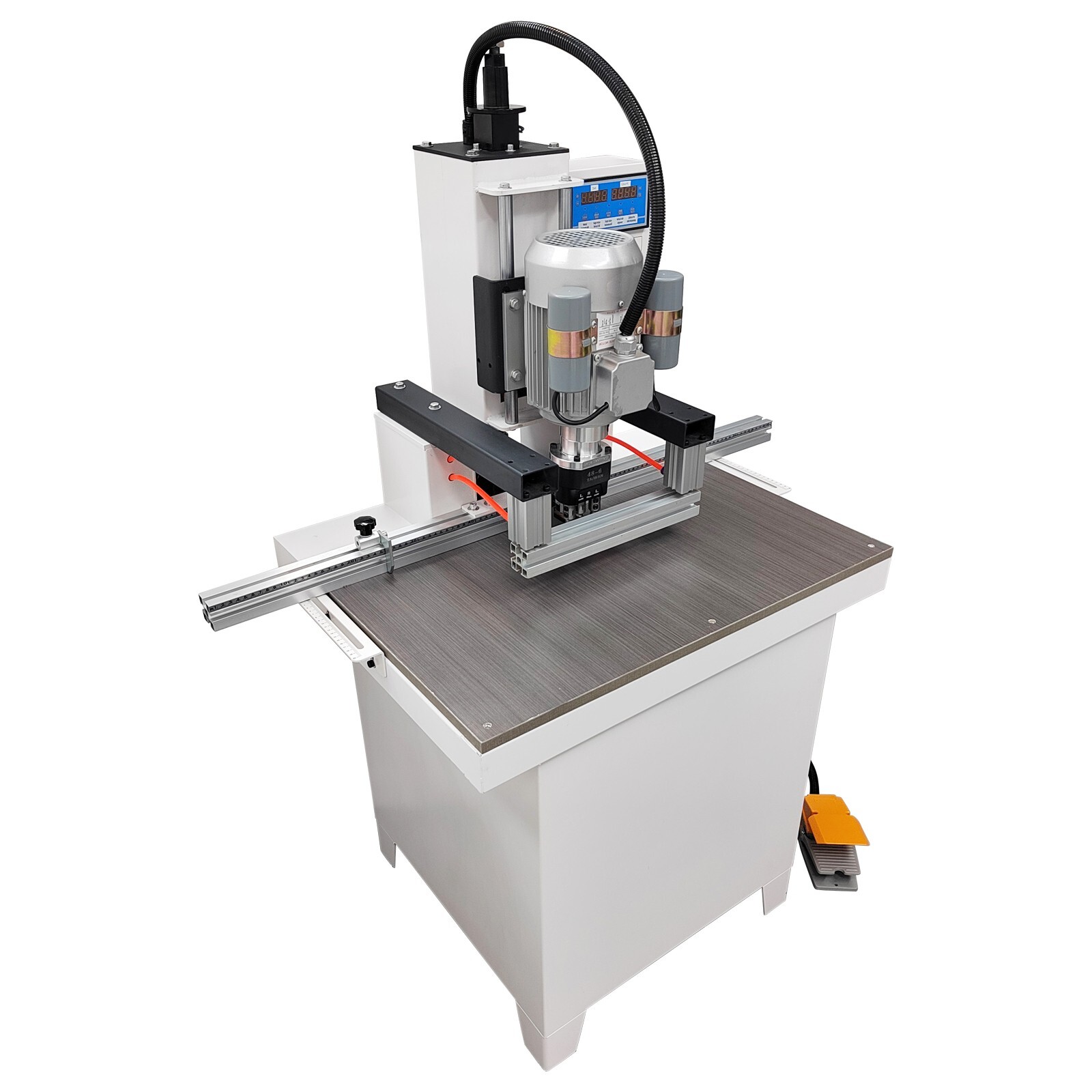 110V 48-6 Woodworking Horizontal Vertical Drilling Machine 3-16mm Drill Chuck