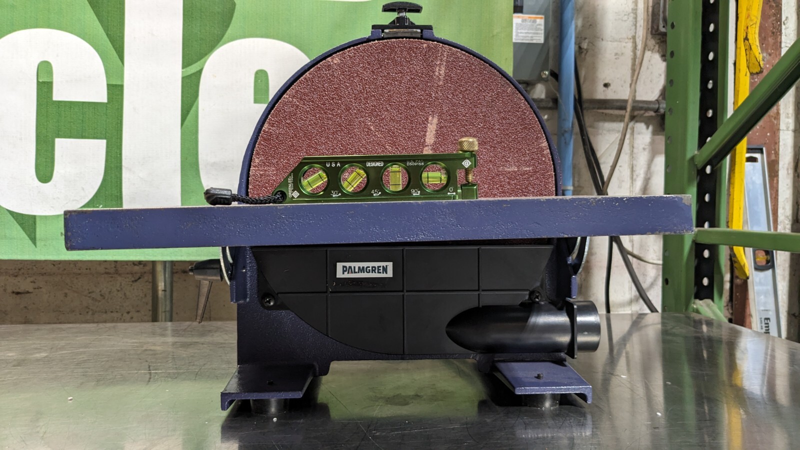 PALMGREN Bench Disc Sanding Finishing Machine 12 Disc Diameter 3/4 HP 120 V