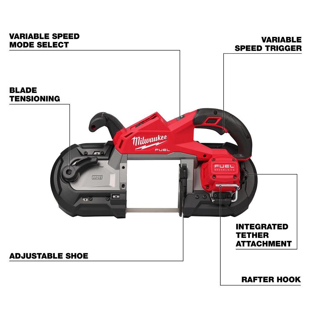 Milwaukee M18 Fuel Deep Cut Band Saw (Bare Tool)