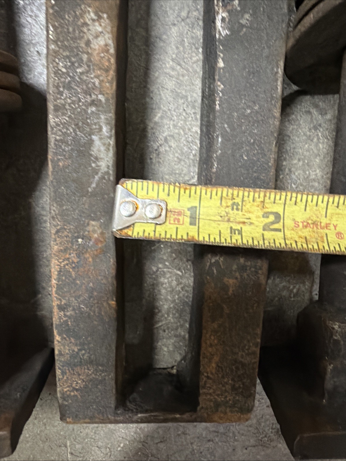 Cast iron lathe mount & bolt hold down Clamp 9” Long 3” Wide 1” Thick Good Thre