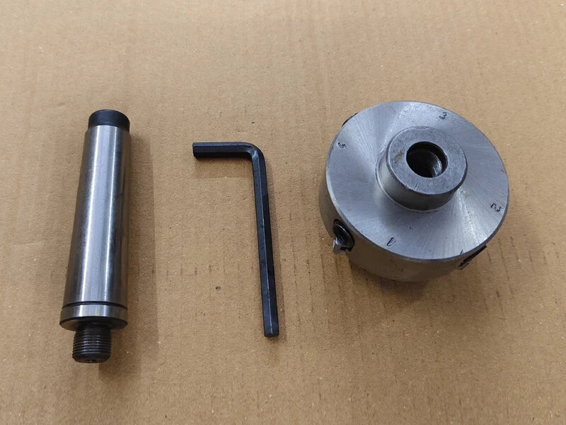 4 Jaw Independent Lathe Chuck Dia. 2-3/4″ 70mm M14X1 MT3 Shank Arbor M12X1.75