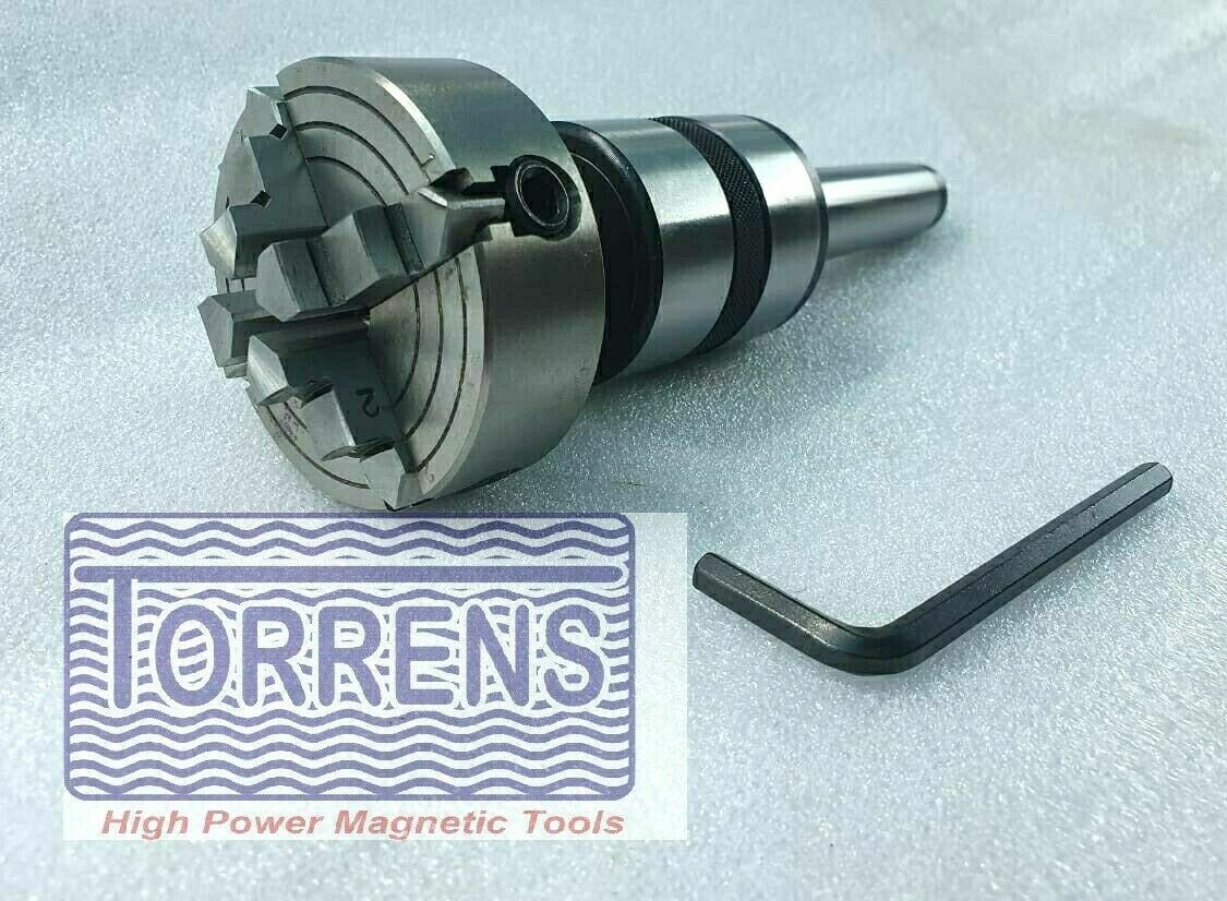 Revolving Center MT 3 Shank+ 4 Jaw Independent 65 mm Lathe Chuck Premium Quality