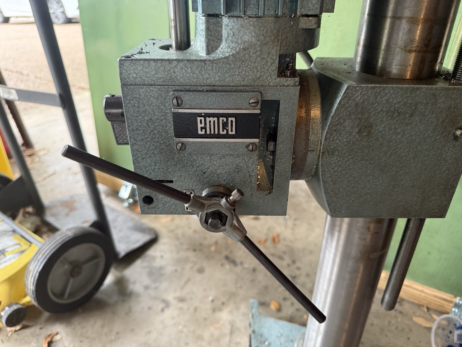 Emco Maximat V10-P 6-Speed Geared Milling Head 110V MT2 Complete Column Bracket