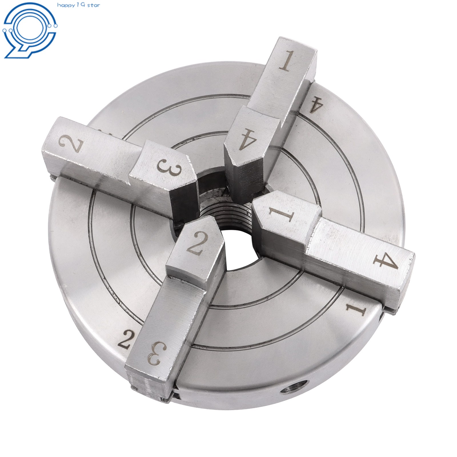 4″ Quick Change 4 Jaw Lathe Chuck Set 1×8 TPI Self Centering Thread