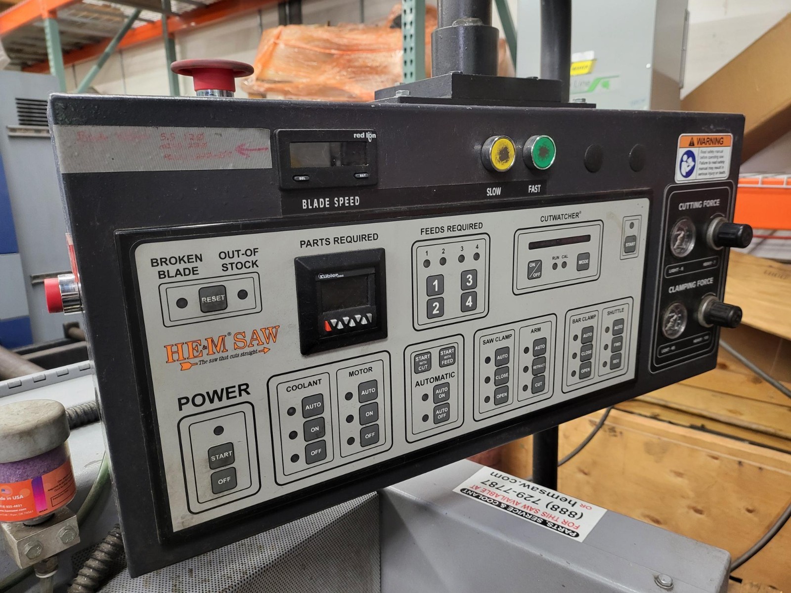 HE&M Horizontal Pivot Miter Bandsaw Sidewinder A-4 With Conveyors MFG 2021