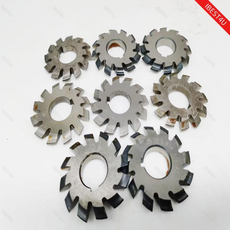 8 Pcs/Set Involute Gear Cutters PA14-1/2 HSS DP8 DP10 DP16 DP20 DP22 DP24 14.5°