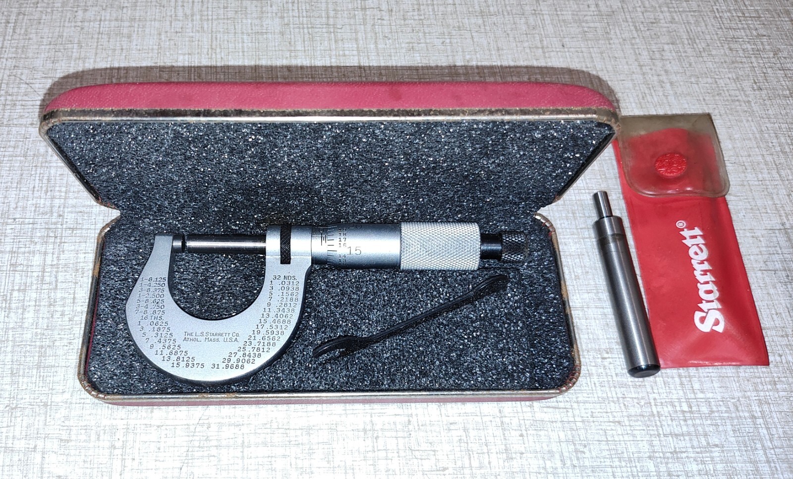 Starrett Micrometer, Edge Finder, Center Finder & Import Surface Gauge K24X