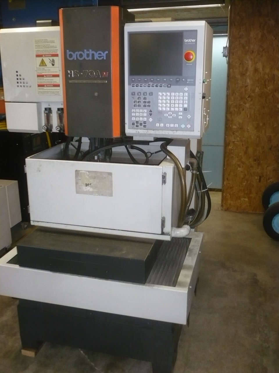 Brother HS-70AM wire edm, anti electrolysis p.s., 28 sq in/hr, 4800 hrs, HS-70A