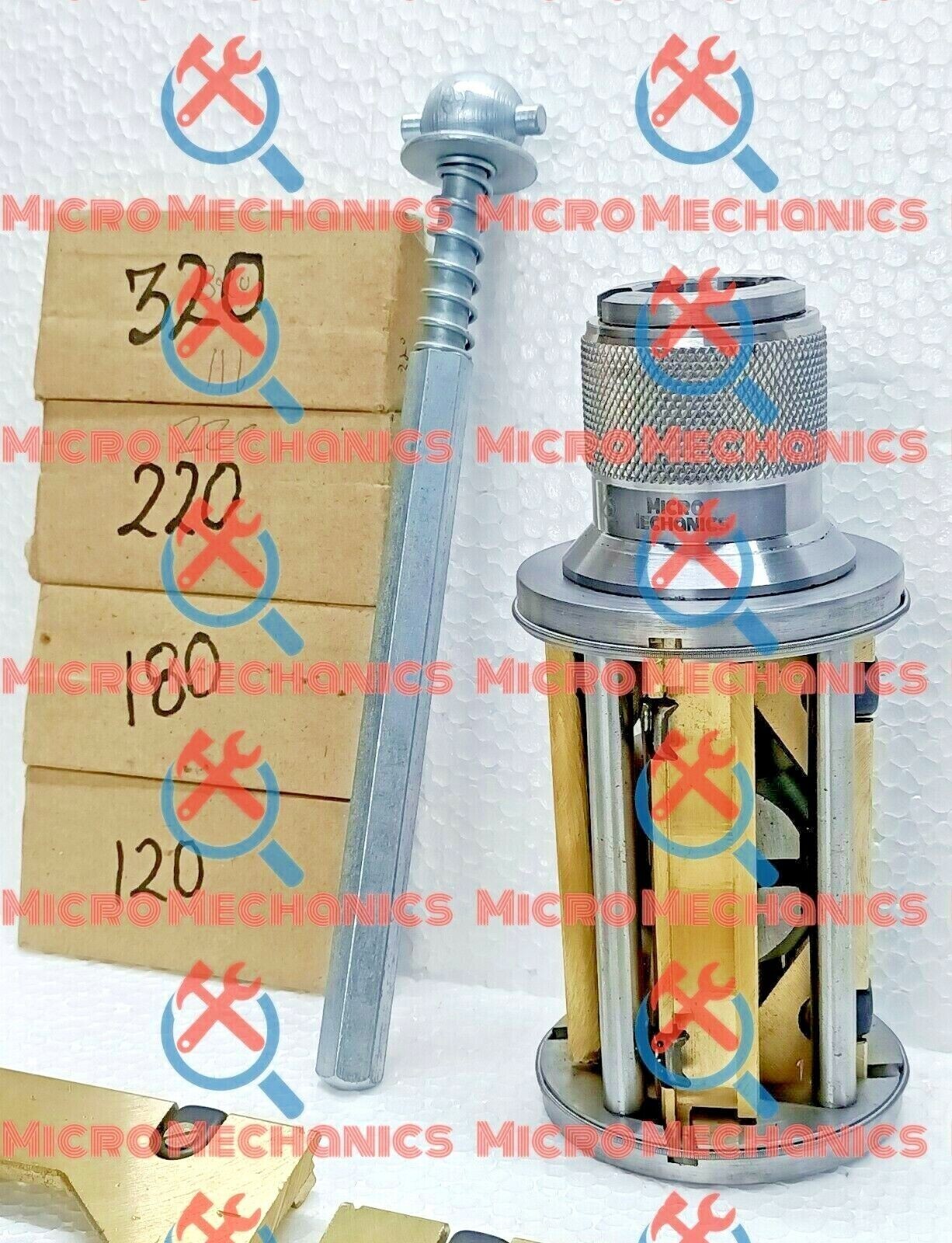 Engine Block Clyinder Hone Tool Expanding size 3.500″ to 6″ + 4 Set of Stones