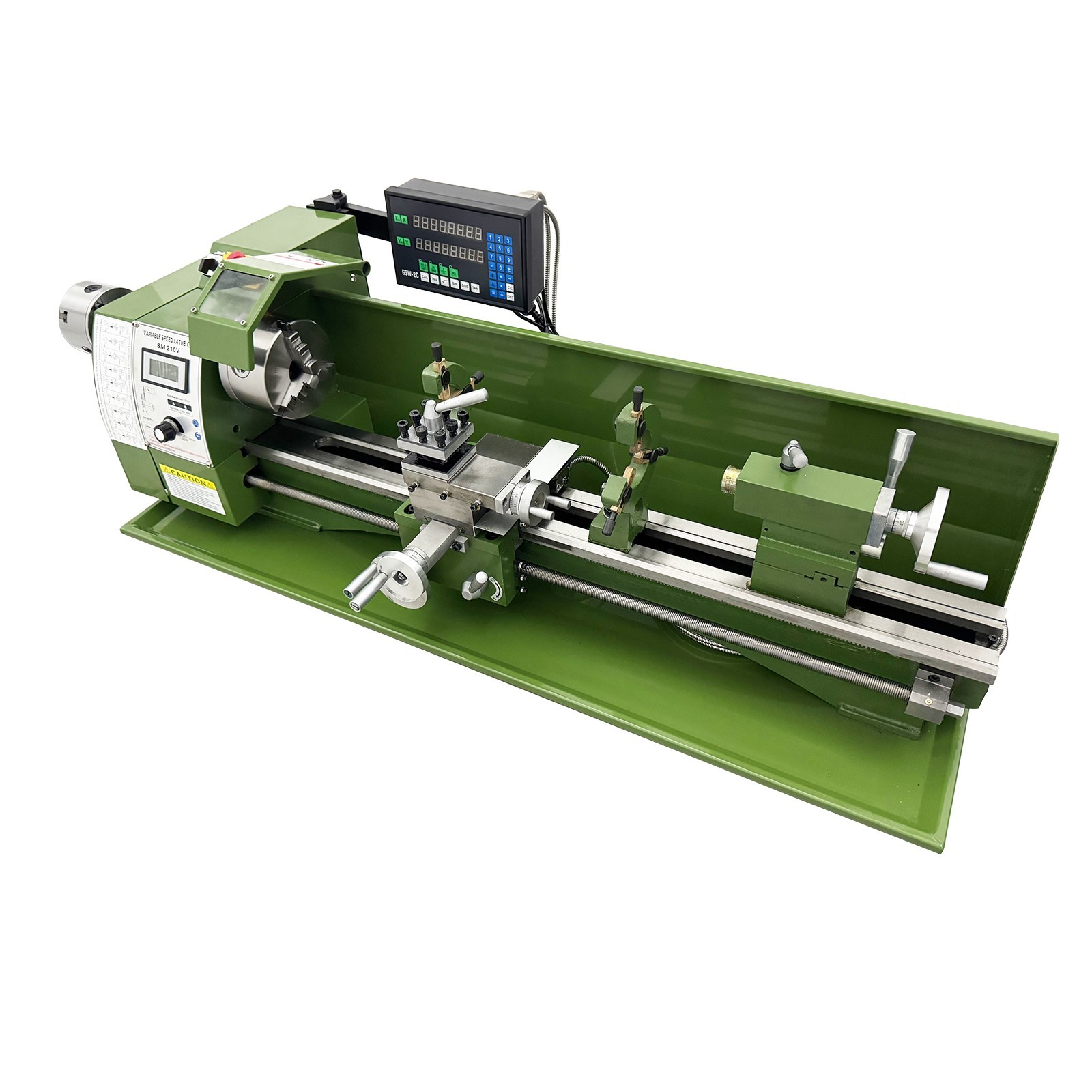 1100W Double Chuck Metal Bench Lathe 110V 8″x29.5″Precision Lathe w/Grating Rule