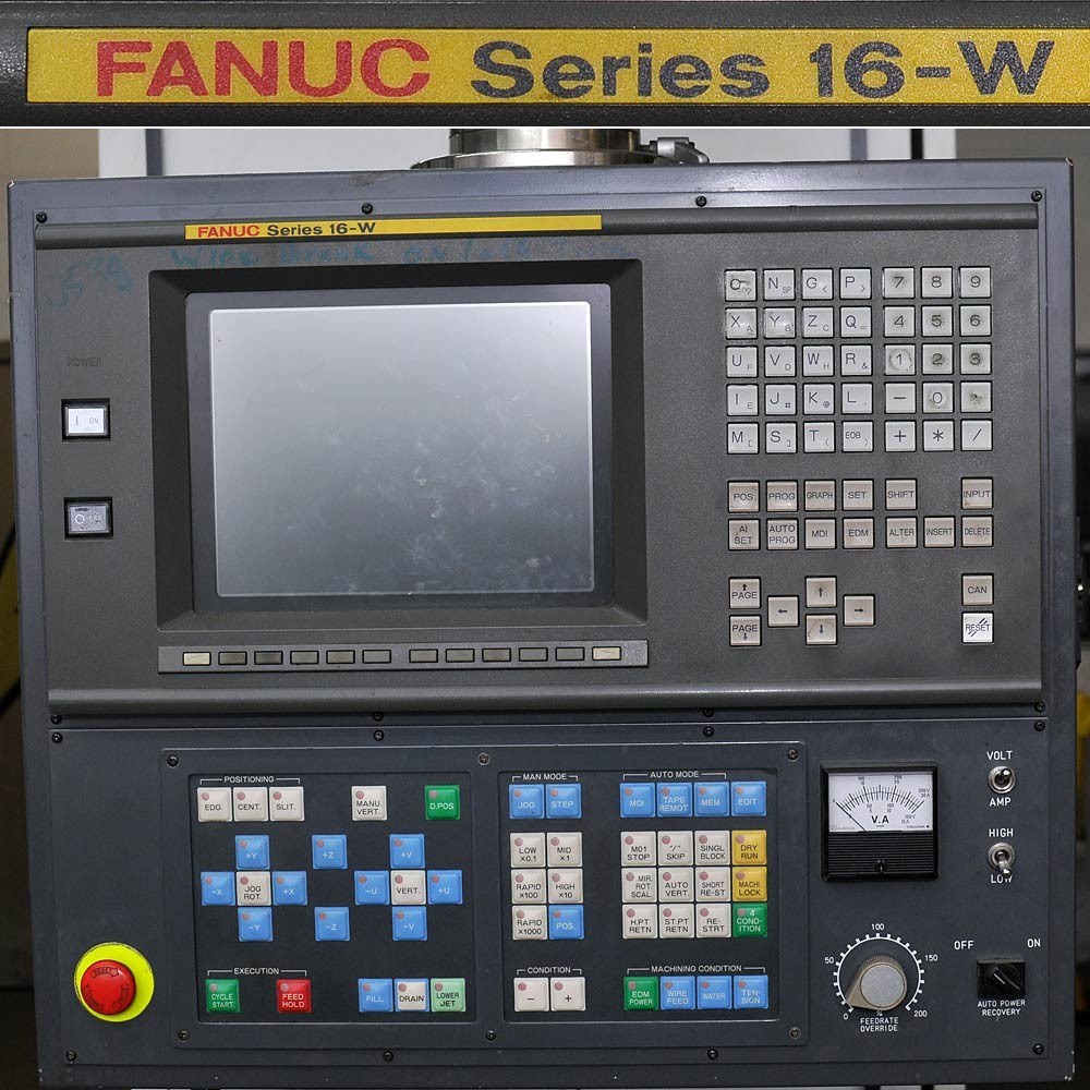 Fanuc a-0C Robocut CNC Wire-Cut Submerged EDM with 16-WC series NC Unit alpha