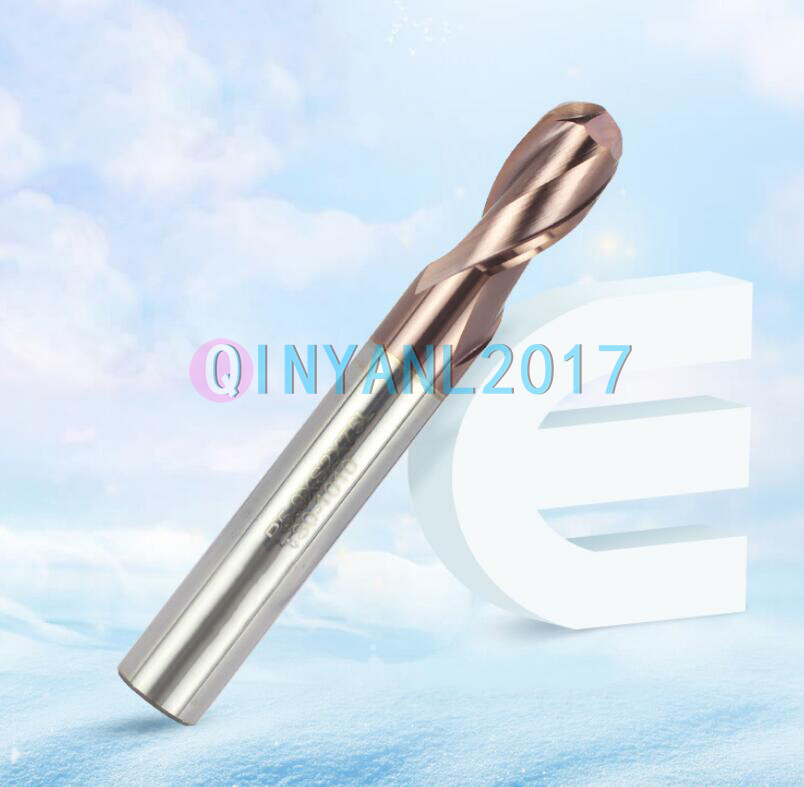 1PCS New Tungsten Steel 2 Flute R Ball Nose End Mill Router Bit Cutter Tool