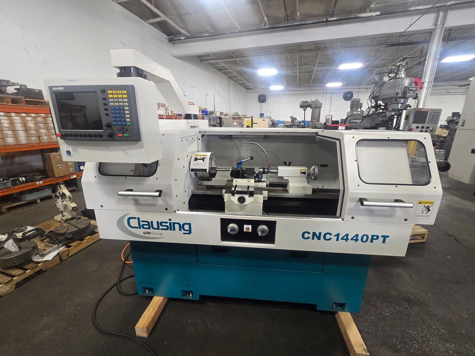 2021 CLAUSING CNC1440PT LATHE w/ACU-RITE TURN POWER CONTROL