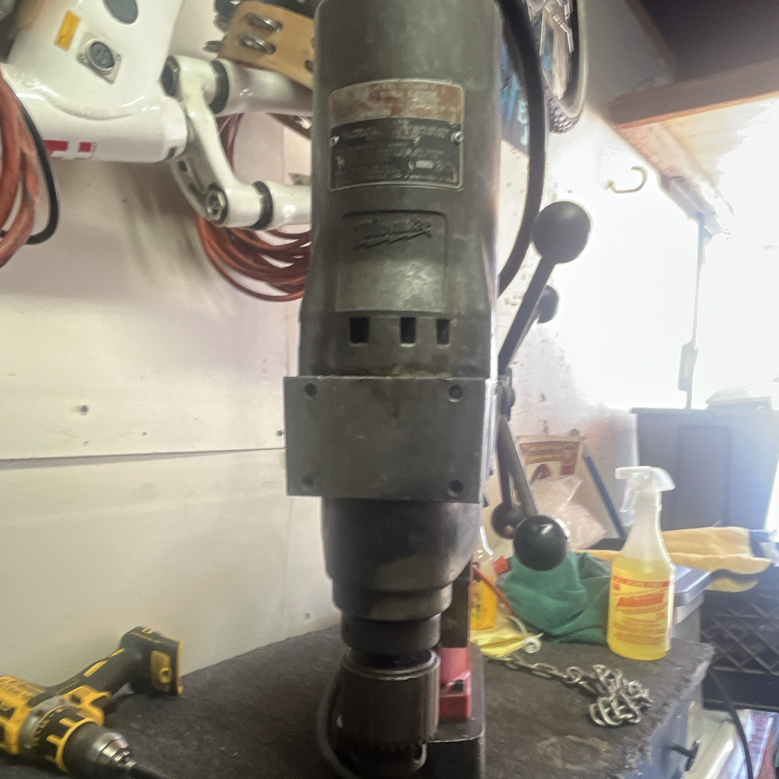 Magnetic Drill Press Electric Manual 3/4in Chuck 120V 1HP 450RPM 2MT