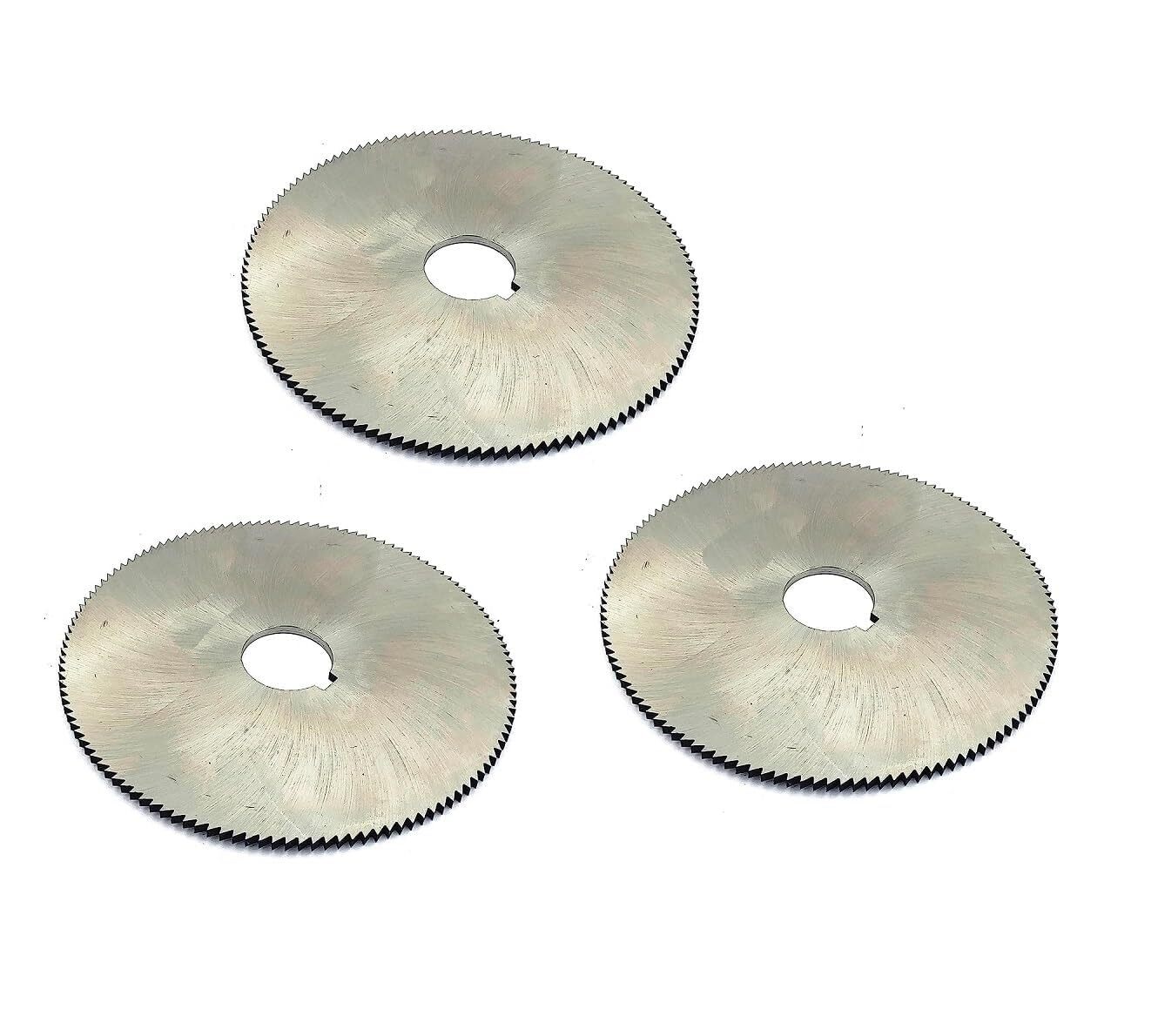 Pack of 3 Pcs Slitting Saw Cutting HSS M2 Blades- Keyway Hole