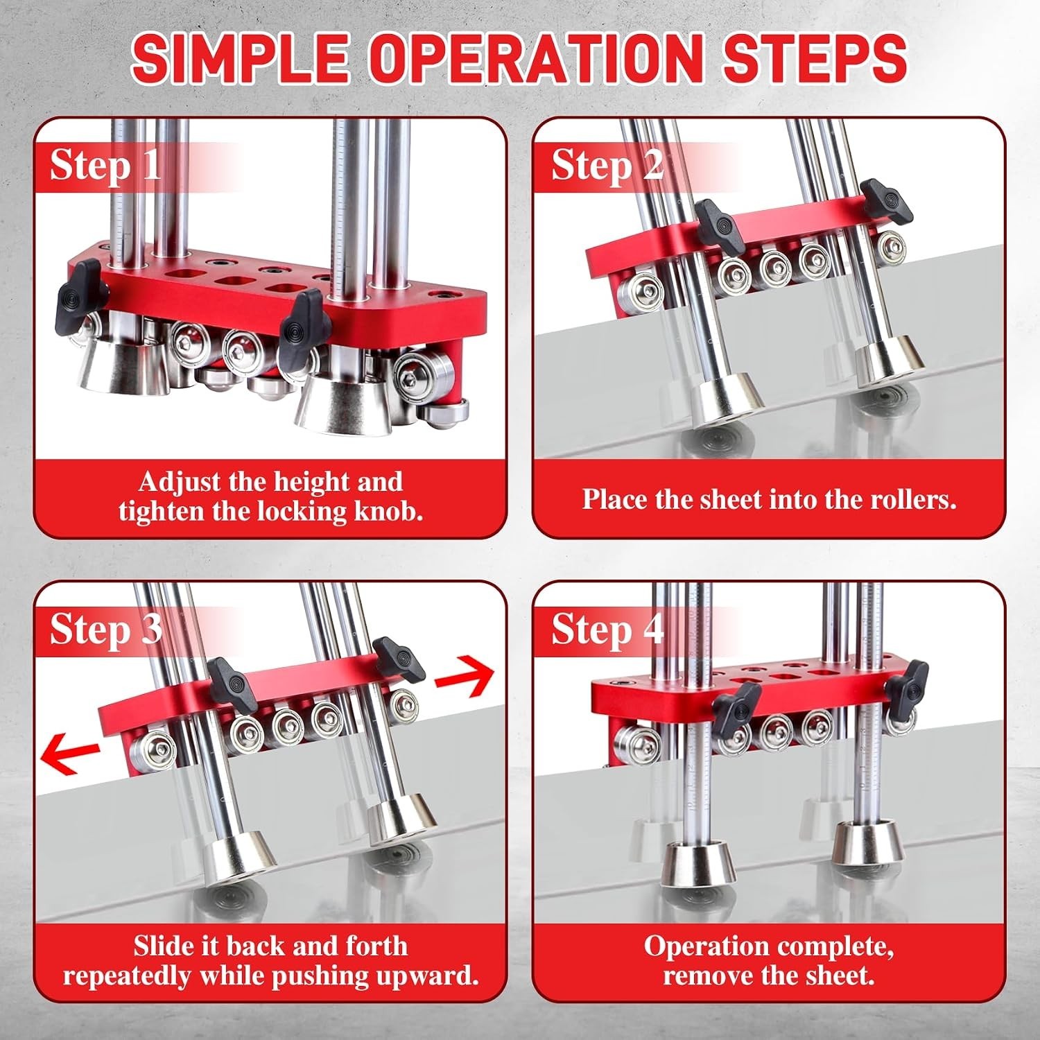 Lightweight 2-Station Metal Bender with 0.27–7 Inches Bending Height & Gauge
