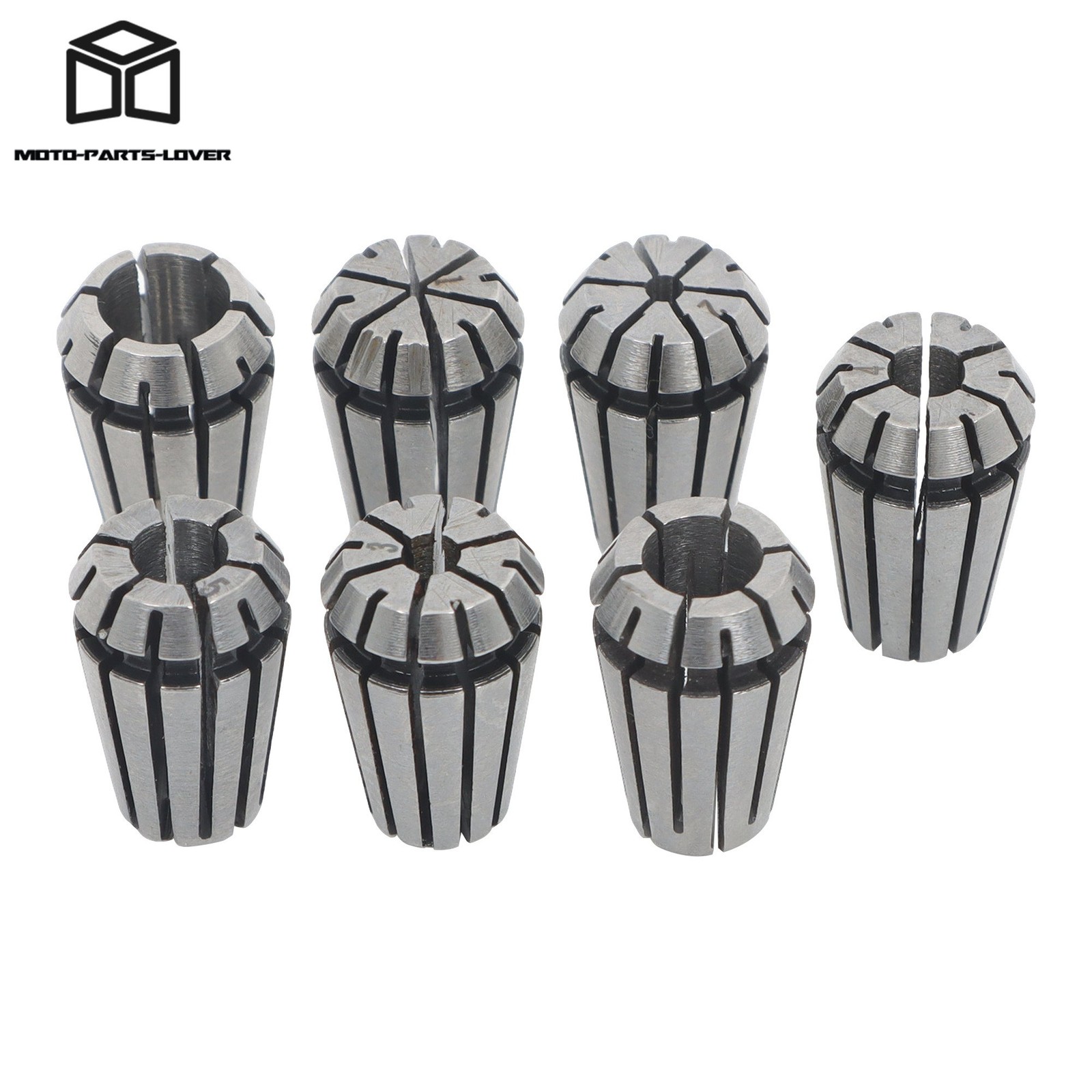 ER11 Spring Collets 1mm 2mm 3mm 4mm 5mm 6mm 7mm 7pcs Set