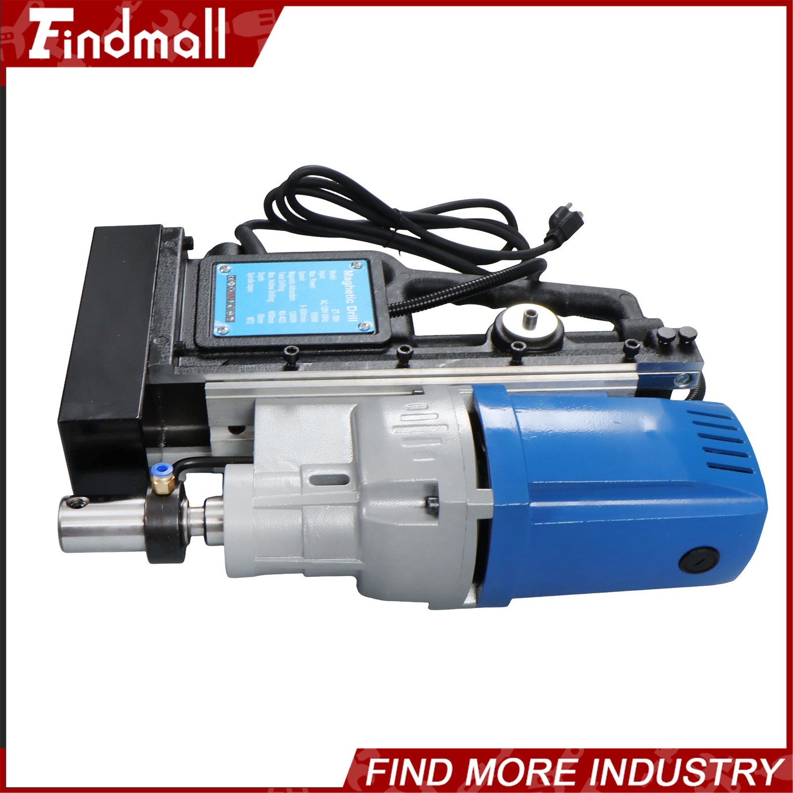 Findmall Magnetic Drill Stepless Speed Bi-Directional 1950W 13900N Mag Force