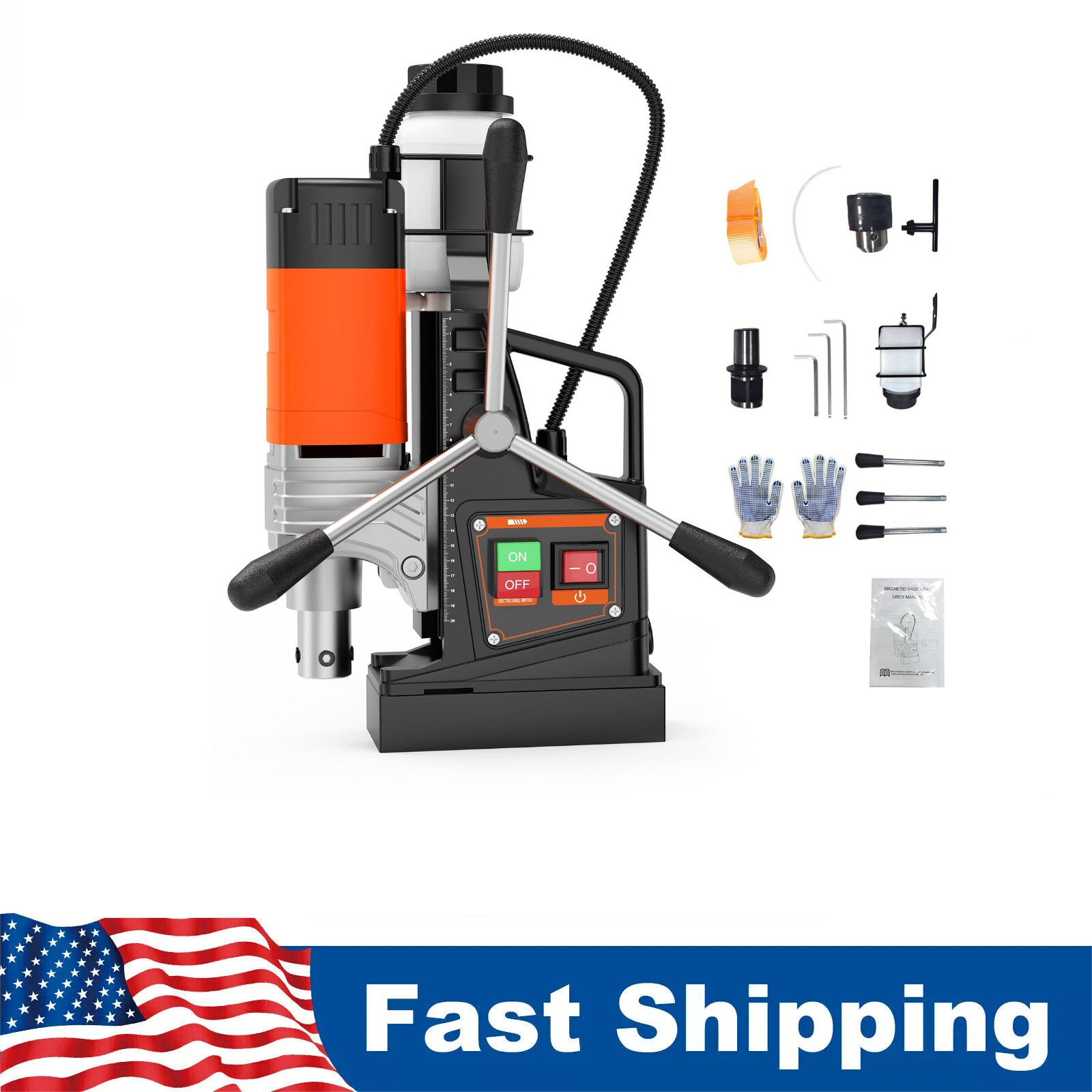Portable Mag Drill Press 1750W 2922Lbf/13000N 810PRM 2in Boring Diameter