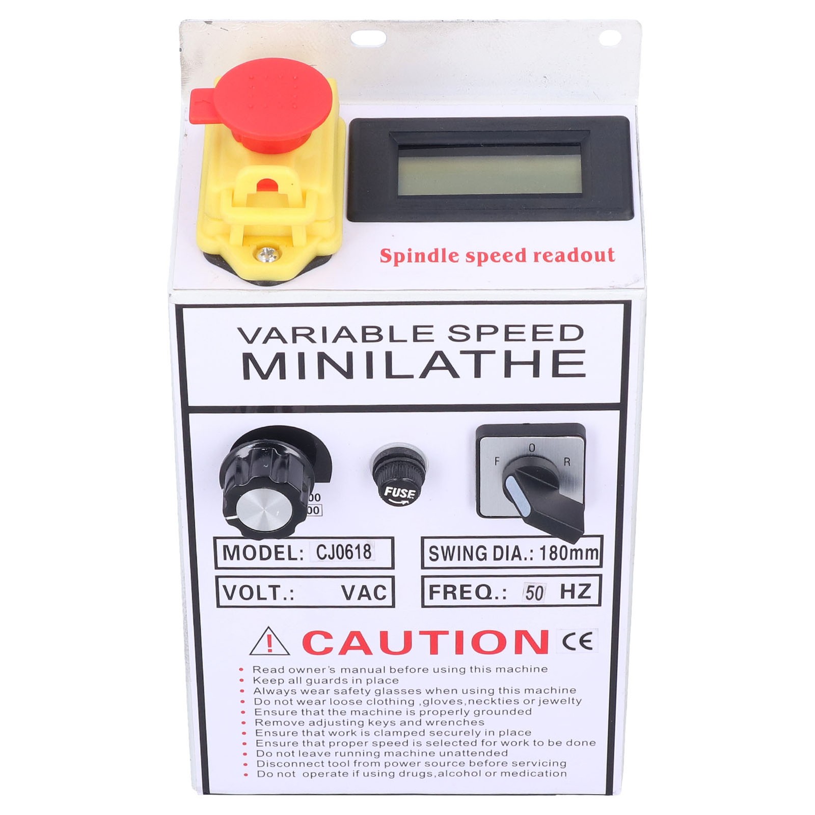 Lathe Control Box Efficient Speed Controller For Working With Lathe Tool AC 220V