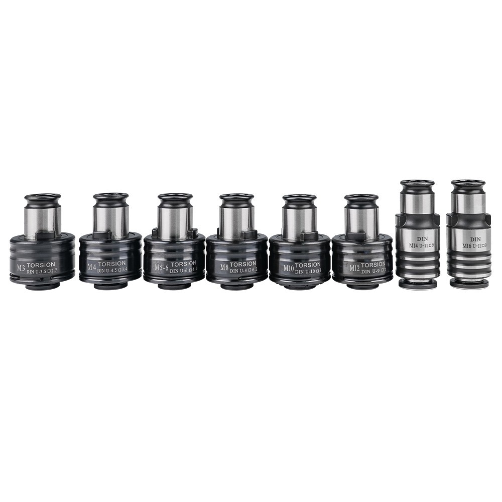 8PCS GT12 DIN Tapping Collets Torque Collet for M16R Tapping Machine
