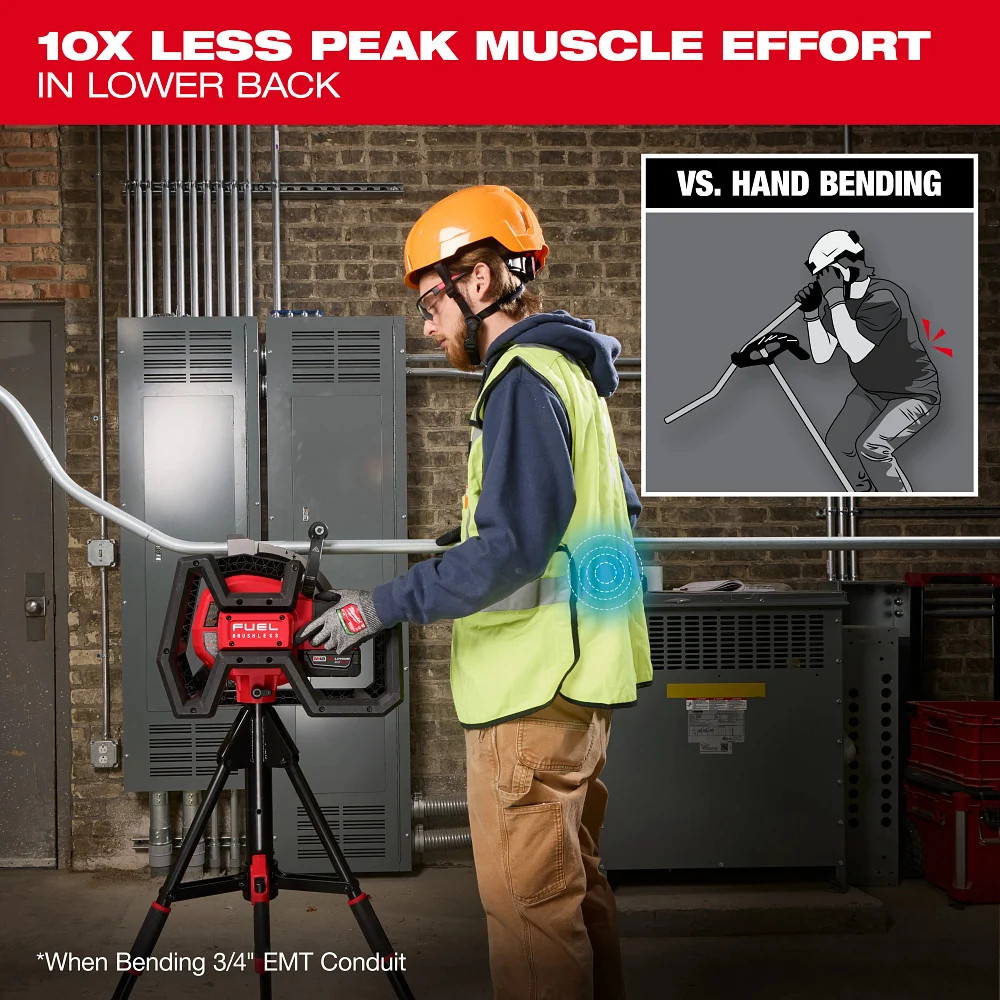 Milwaukee 5150-20 M18 FUEL 18V Branch Conduit Bender w/ Auto-Zero – Bare Tool