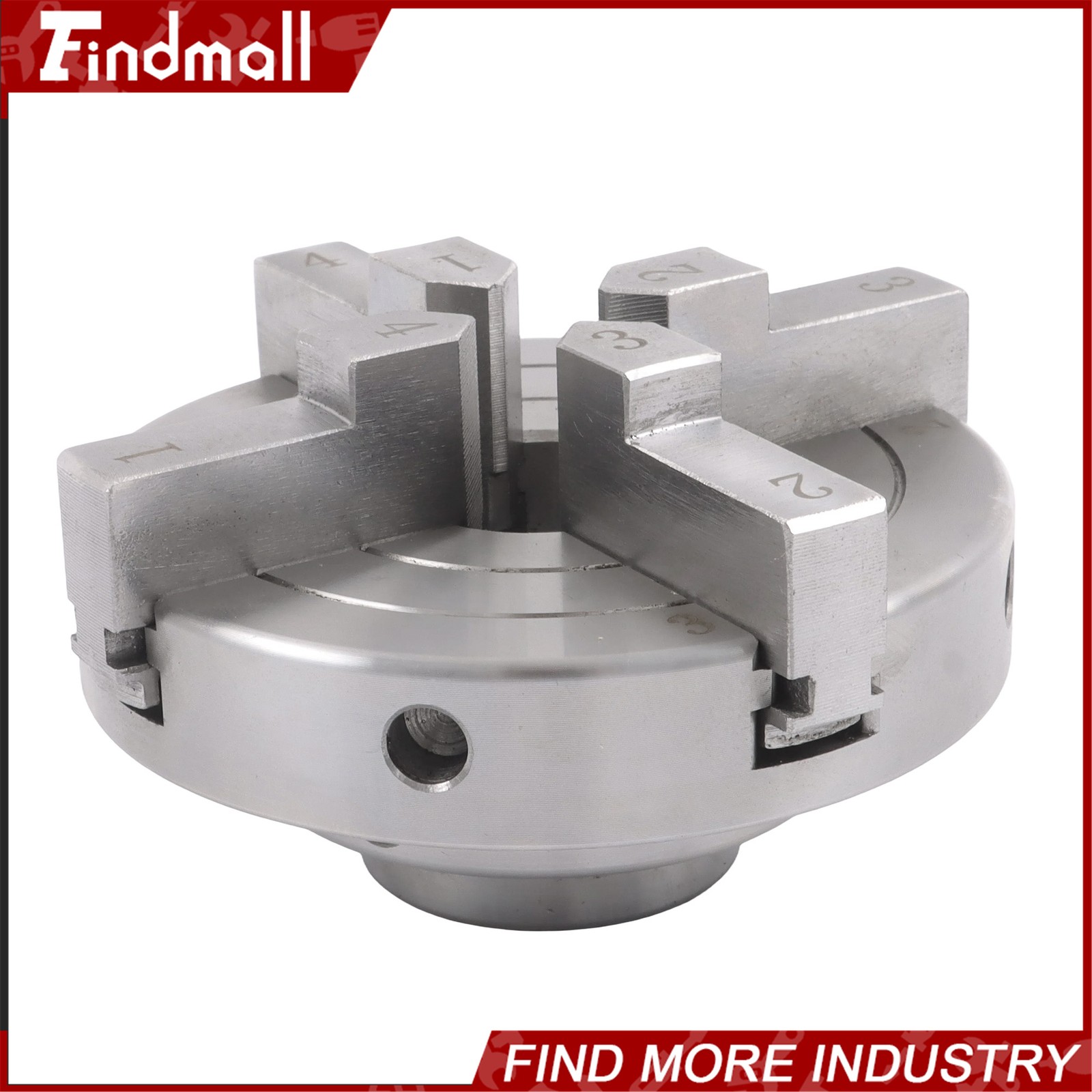 Findmall 4 Inch 4 Jaw Lathe Chuck Set 1×8 TPI Self Centering Chuck