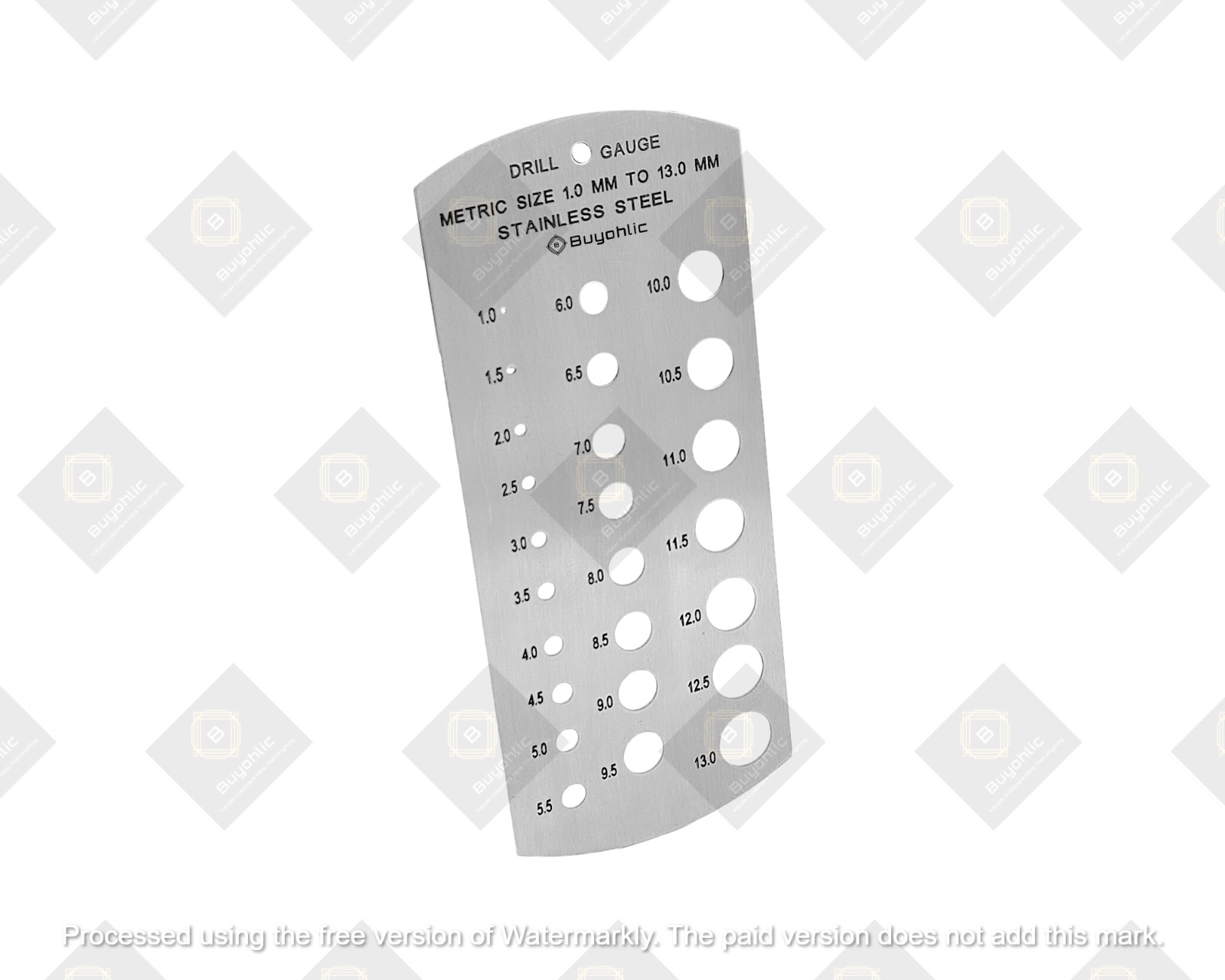 Stainless Steel Drill Gauge Metric and Imperial Standard Hand Tool USA FULFILLED
