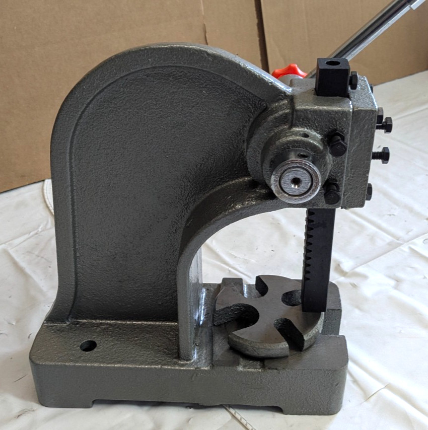 1/2 Ton Arbor Press – No. 0 – 3/4″ Ram – 3-1/4″ Throat – 7-1/2″ Stroke 805-10050