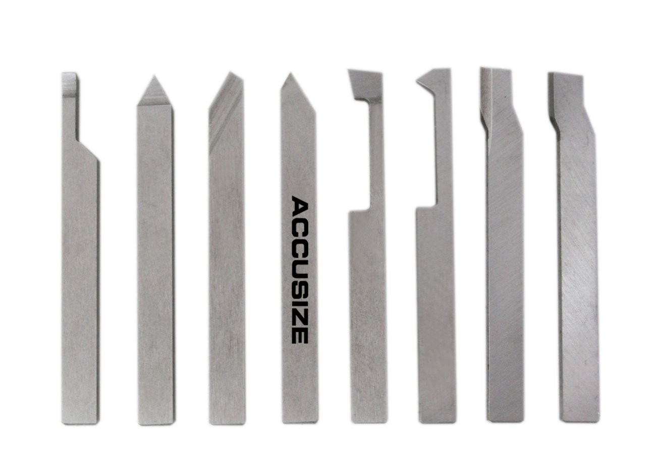 Ustrial Tools 1/4 8 Pc H.s.s. Tool Bit Set Preground For Turning And Facing Wo