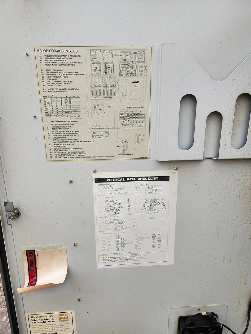 2001 Haas VF-2B CAT 40 CNC Vertical Machining Center