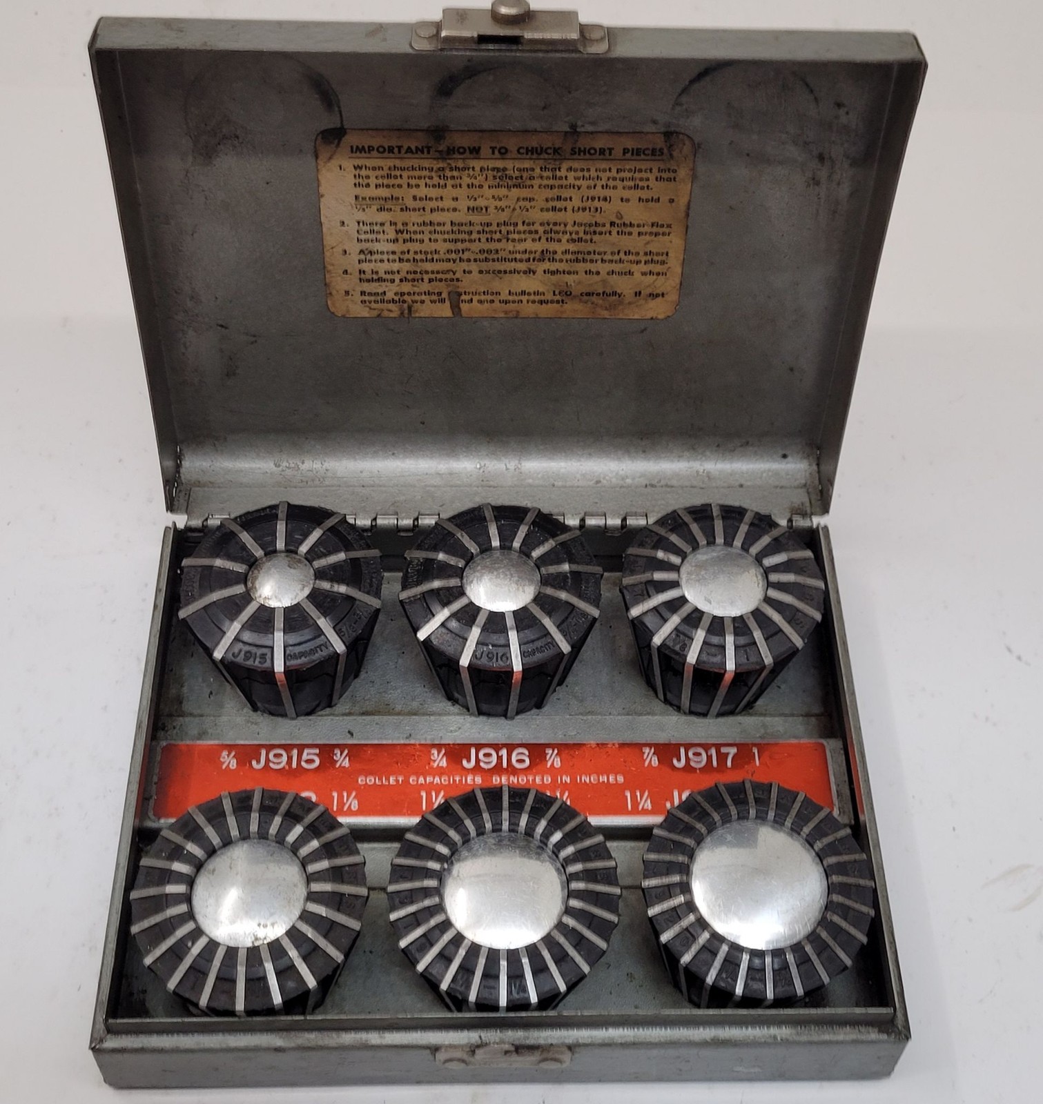 Jacobs Rubber Flex Collets – Range: 5/8in – 1-3/8in