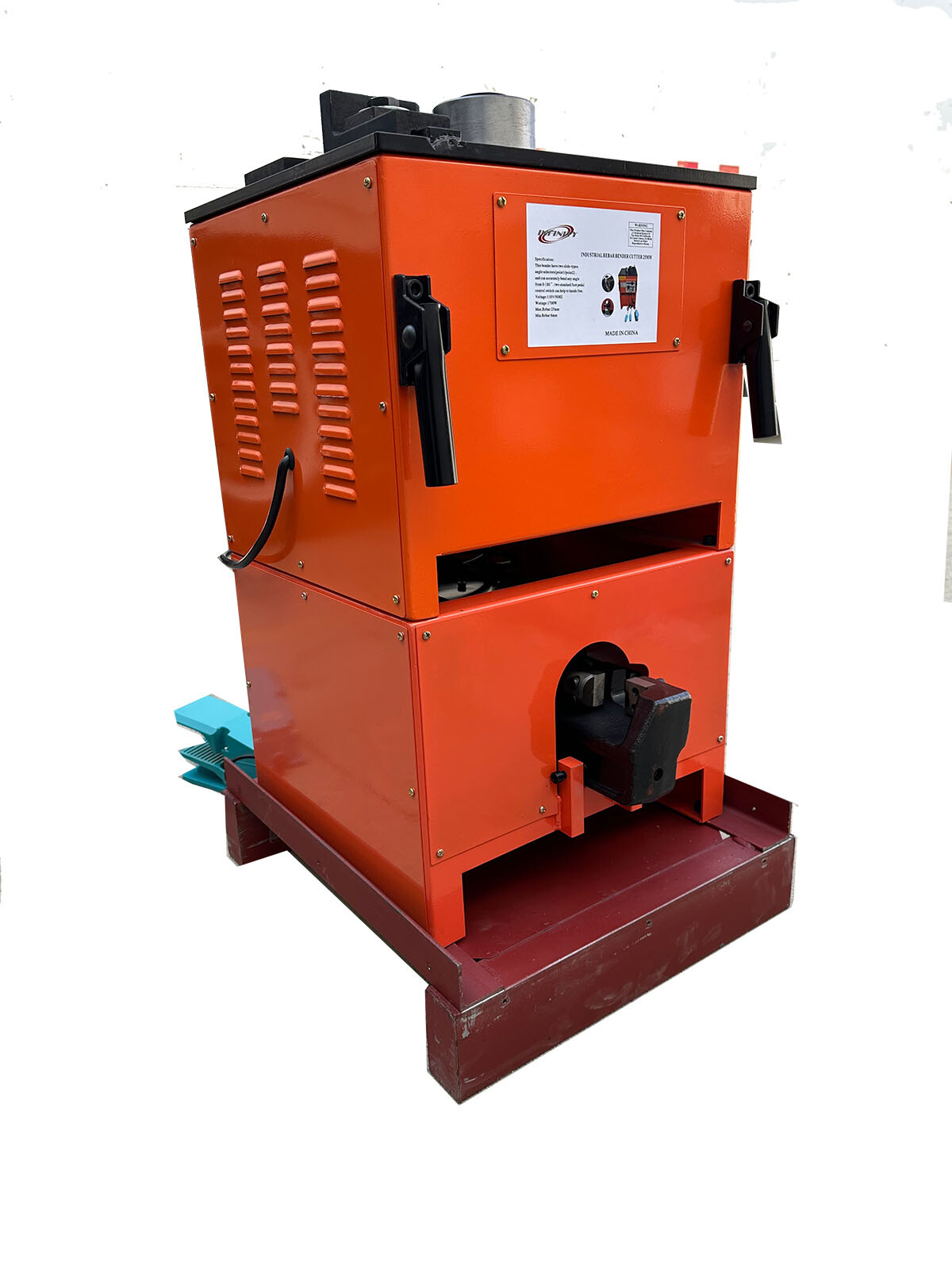 #8 Electric Rebar Cutter & Bender Machine 1″ 25mm Cutting Bending Rebar RBC25