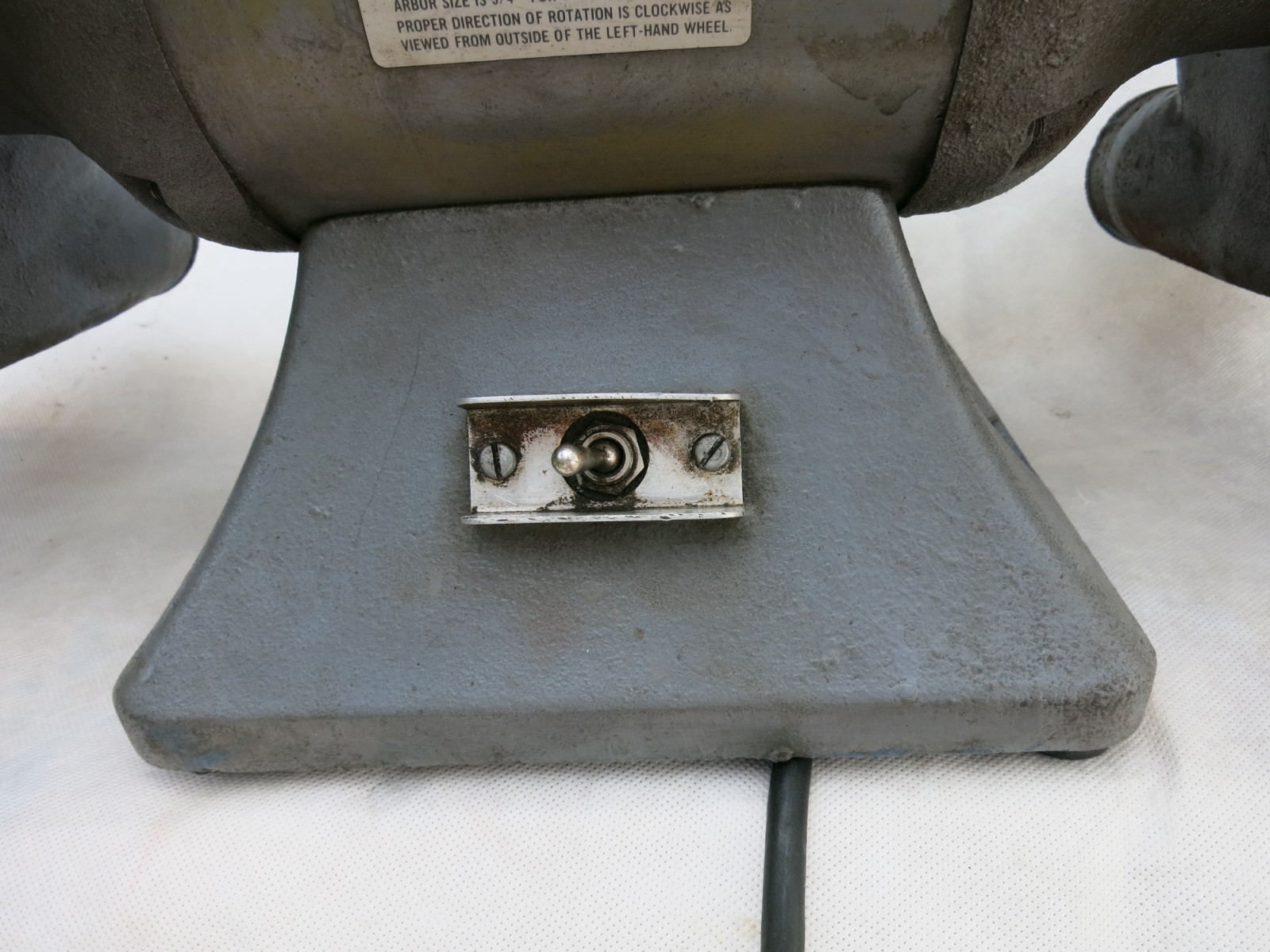 Vintage Baldor 7307 7” Bench Grinder 1/2 HP 115/230V Single Phase USA