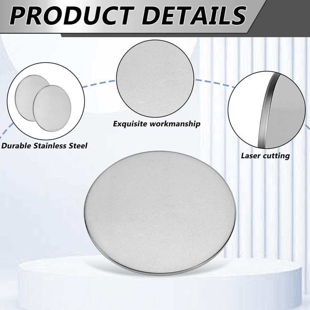 Stainless Steel Discs Round Circles Laser Cut Circle Sheet Plate Blanks Metal